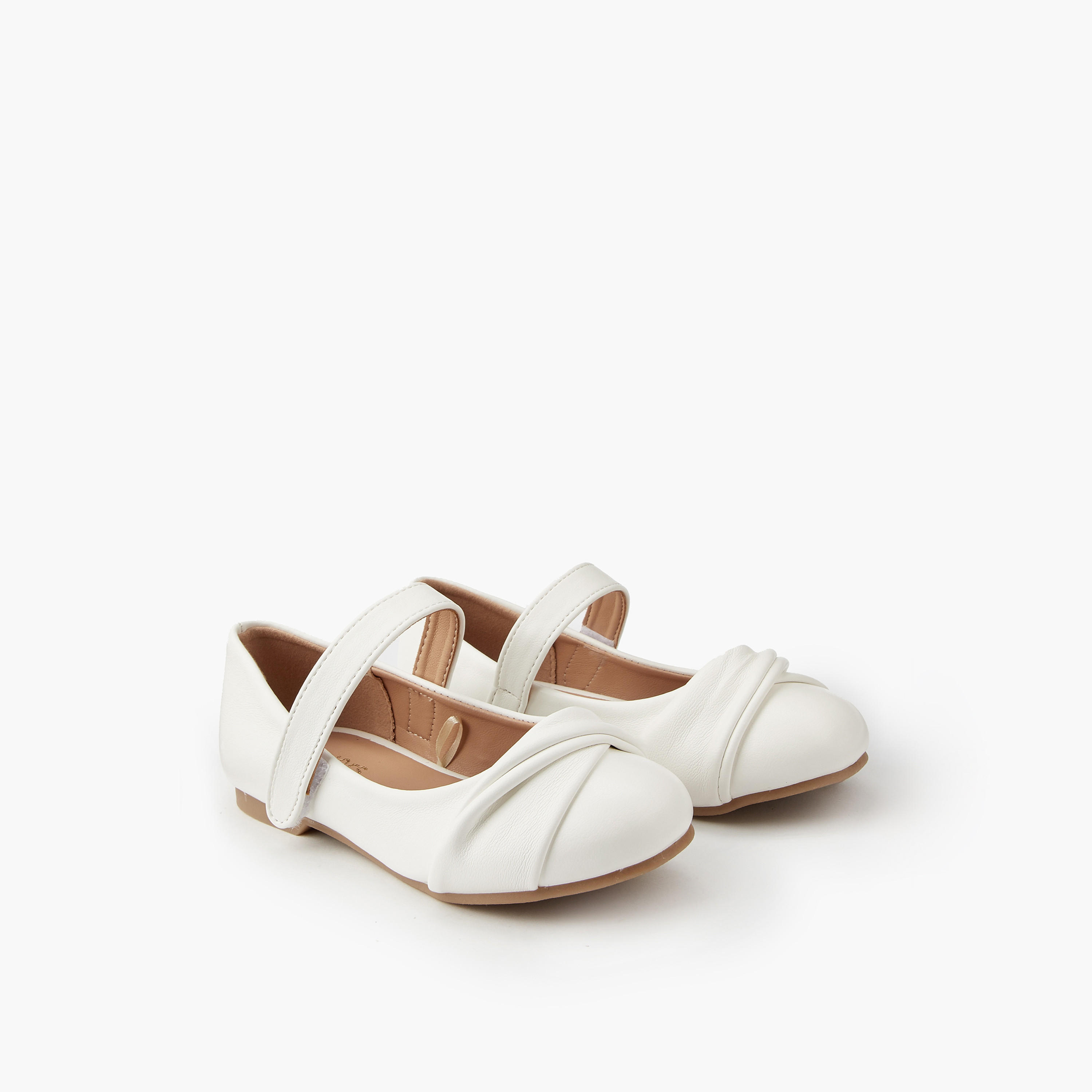 حذاء باليرينا بتفاصيل عقدة للبنات من جونيورز-girls-shoes-ballerinas-image-1