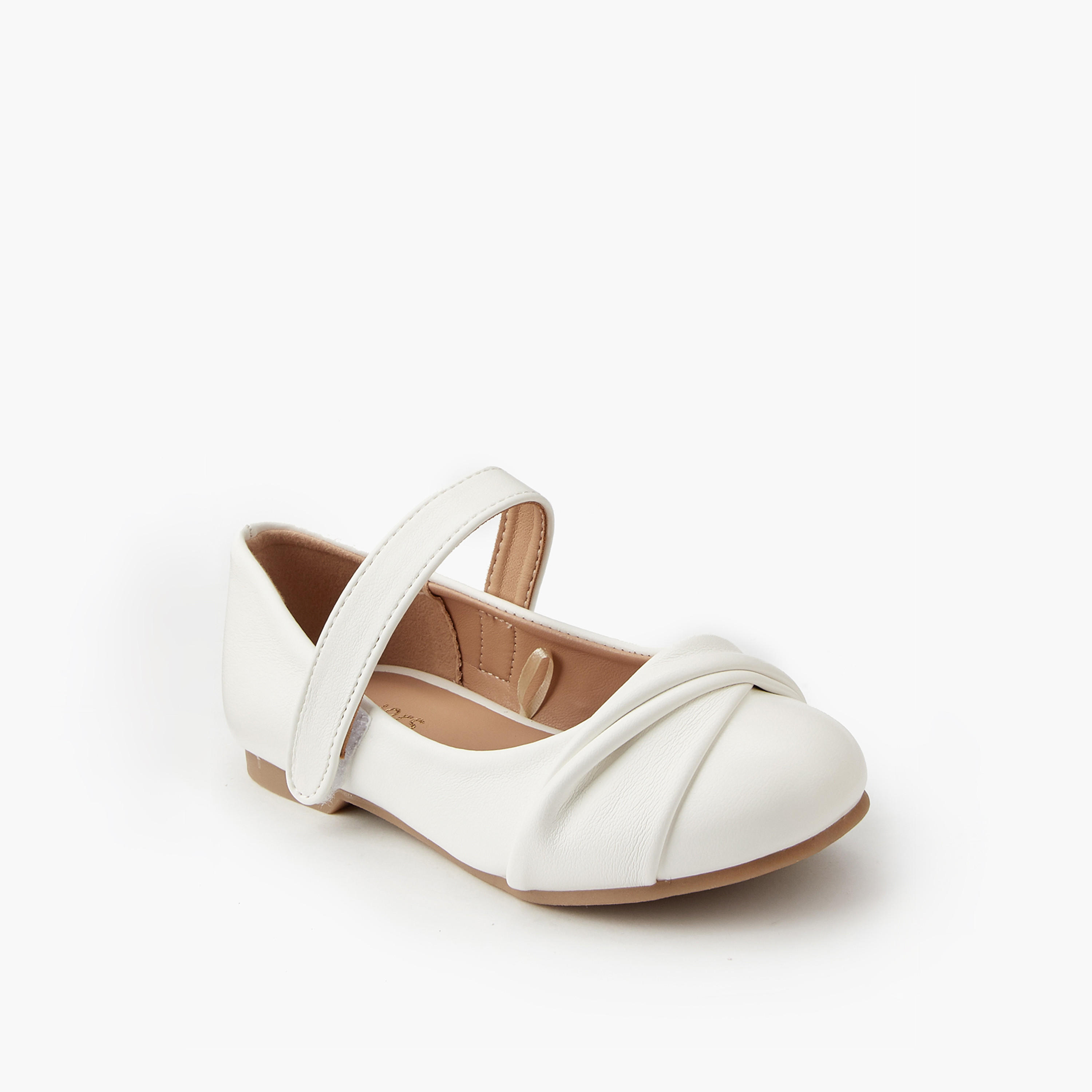 حذاء باليرينا بتفاصيل عقدة للبنات من جونيورز-girls-shoes-ballerinas-image-3