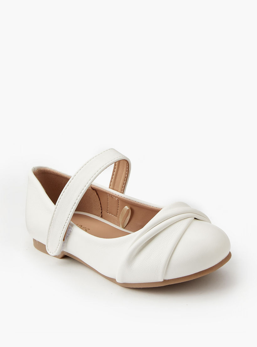 حذاء باليرينا بتفاصيل عقدة للبنات من جونيورز-girls-shoes-ballerinas-image-3