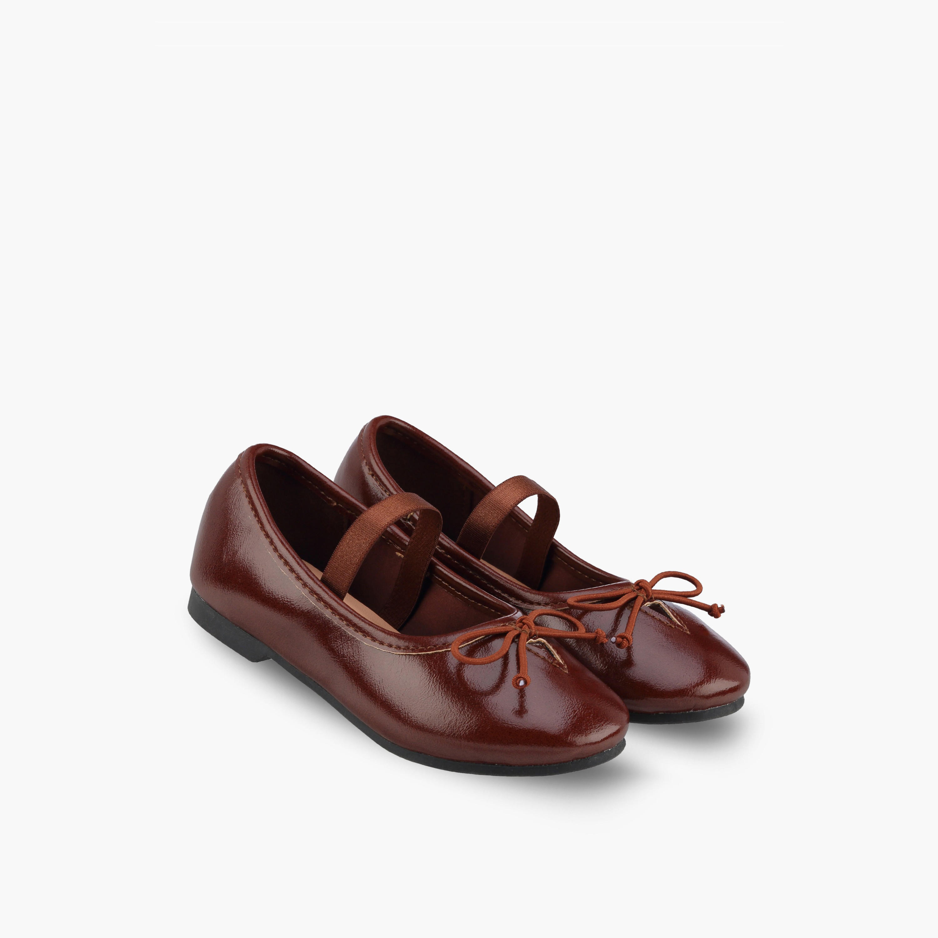 حذاء باليرينا بزينة فيونكة للبنات من جونيورز-girls-shoes-ballerinas-image-1