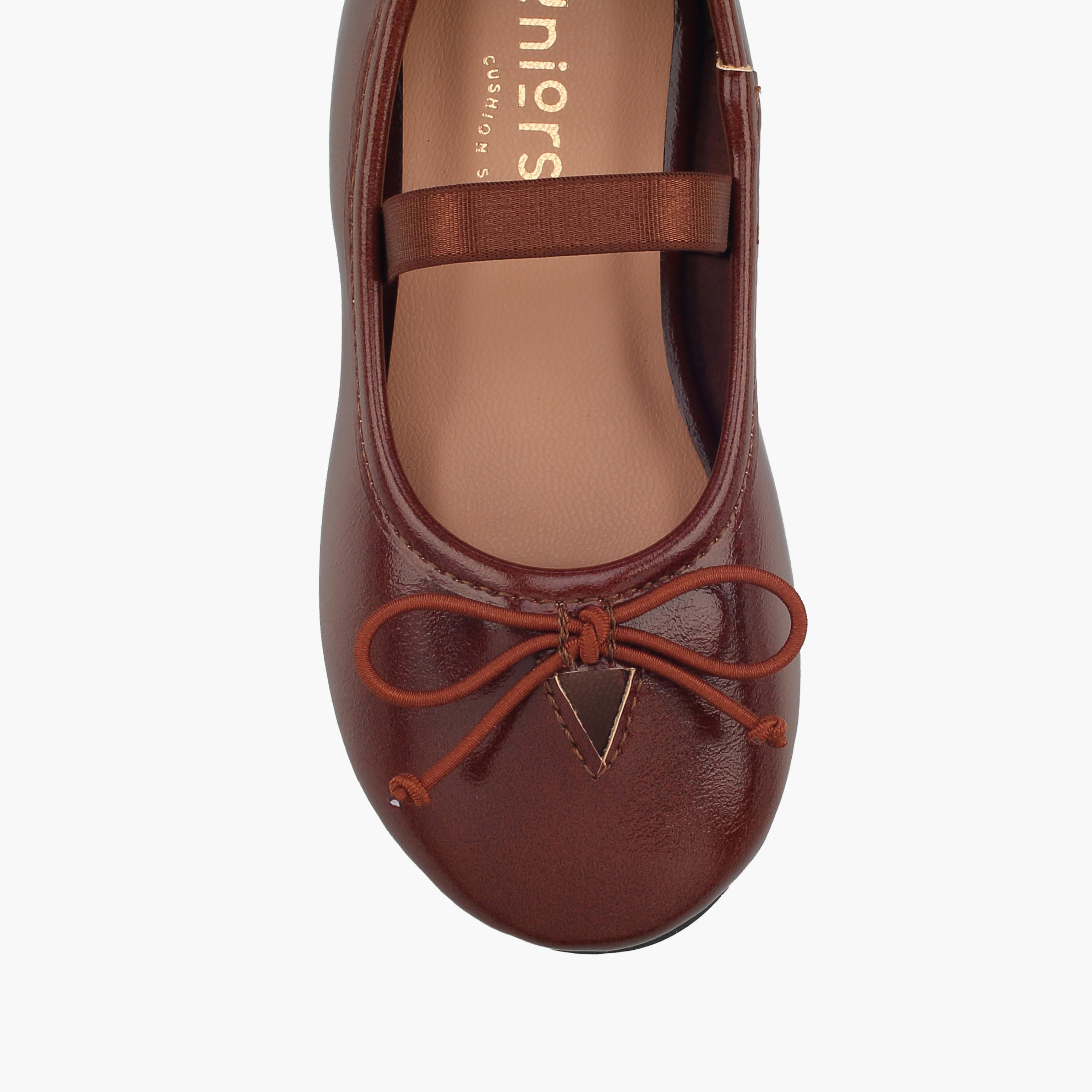 حذاء باليرينا بزينة فيونكة للبنات من جونيورز-girls-shoes-ballerinas-image-4