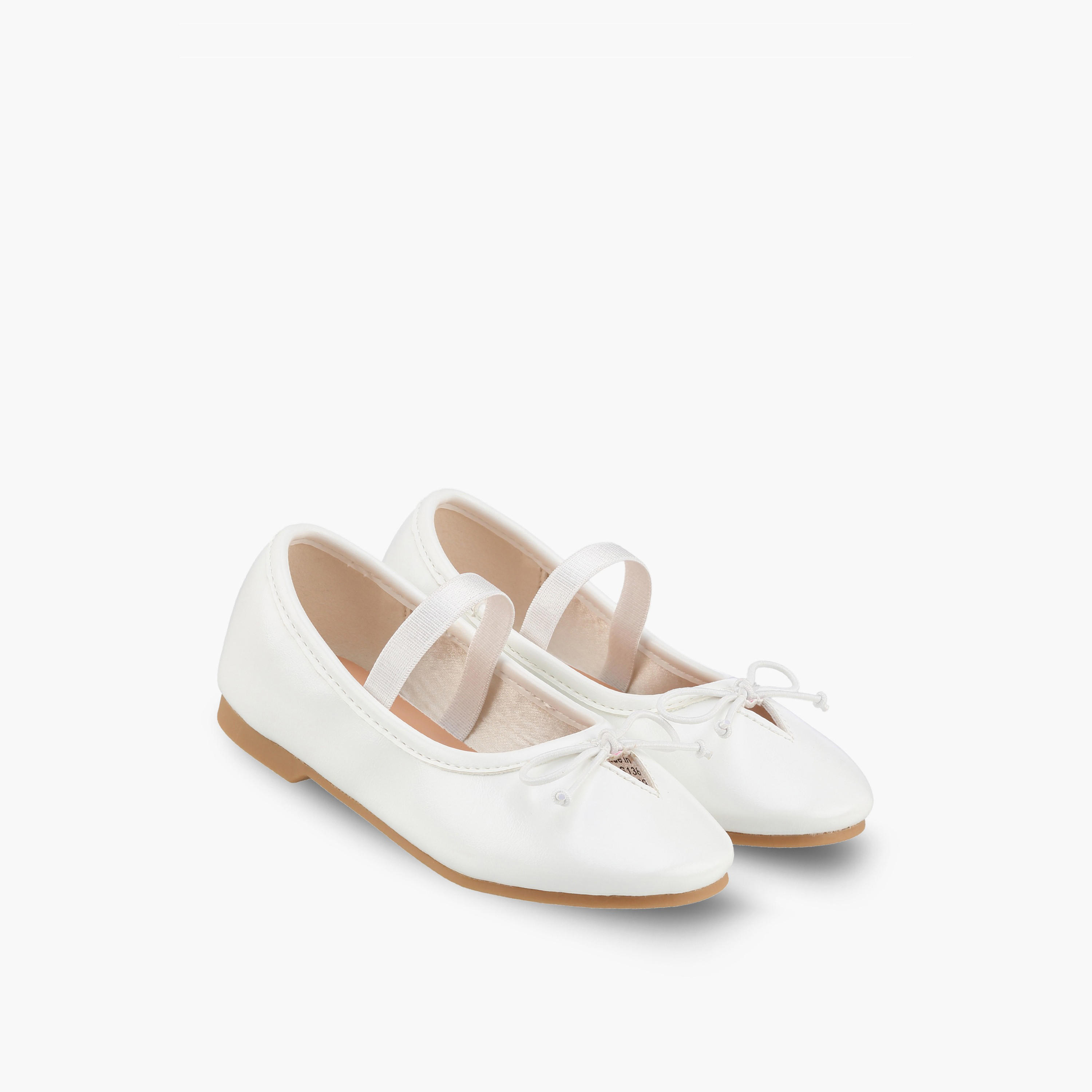 Juniors Girls Bow Accent Ballerina Shoes-girls-shoes-ballerinas-image-1