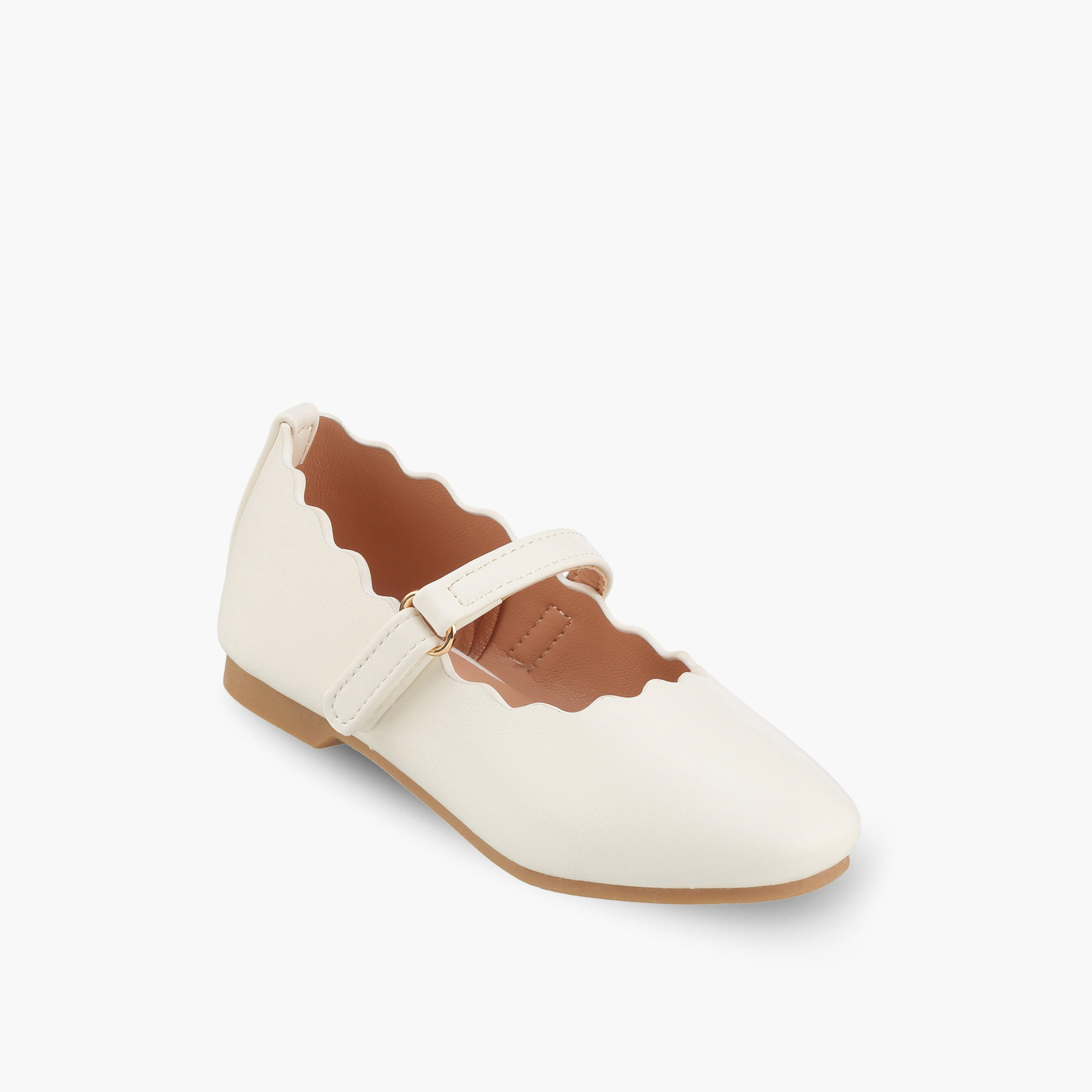 Juniors Girls Scalloped Trim Mary Jane Shoes-girls-shoes-maryjanes-image-2