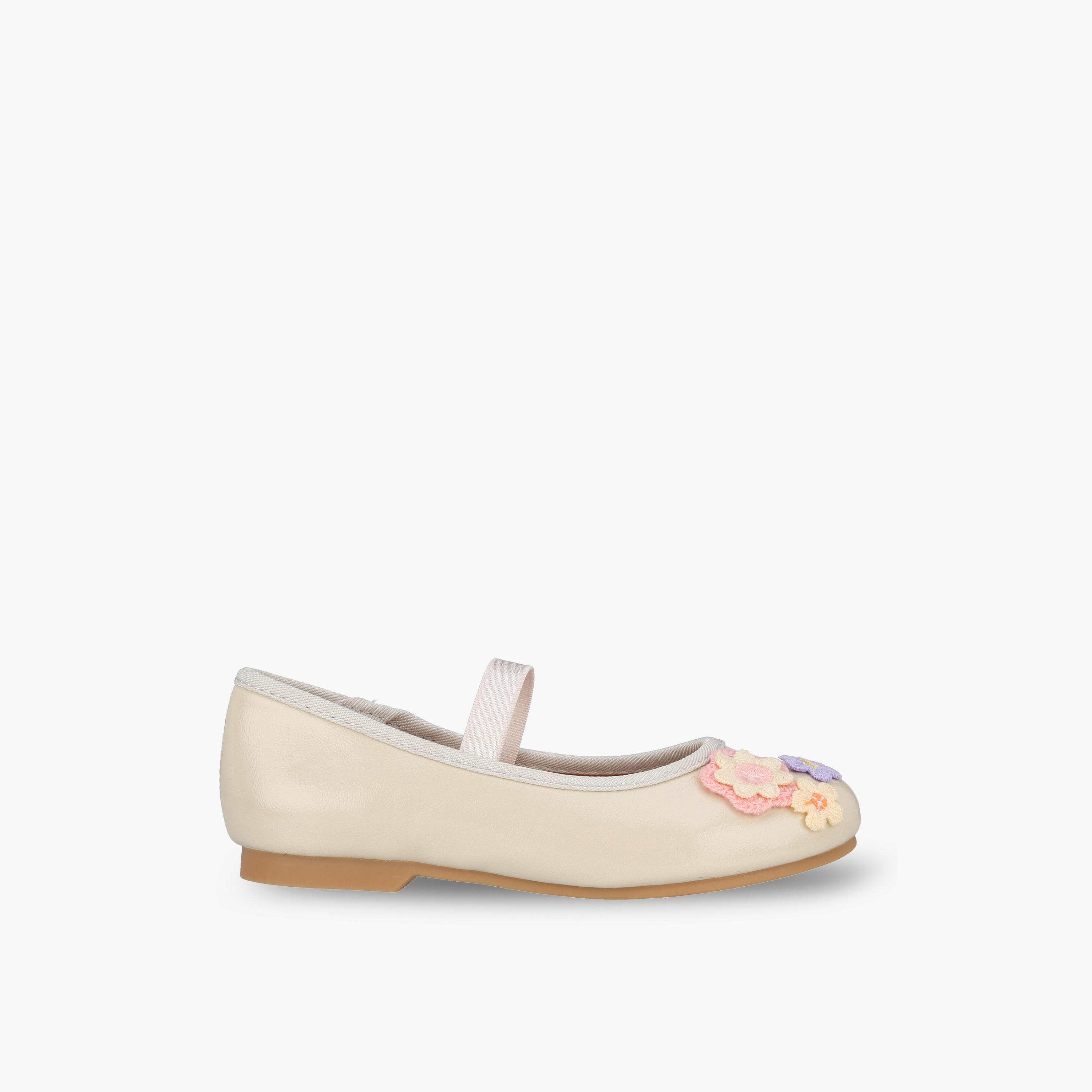 حذاء باليرينا بزينة زهور للبنات من جونيورز-girls-shoes-ballerinas-image-3