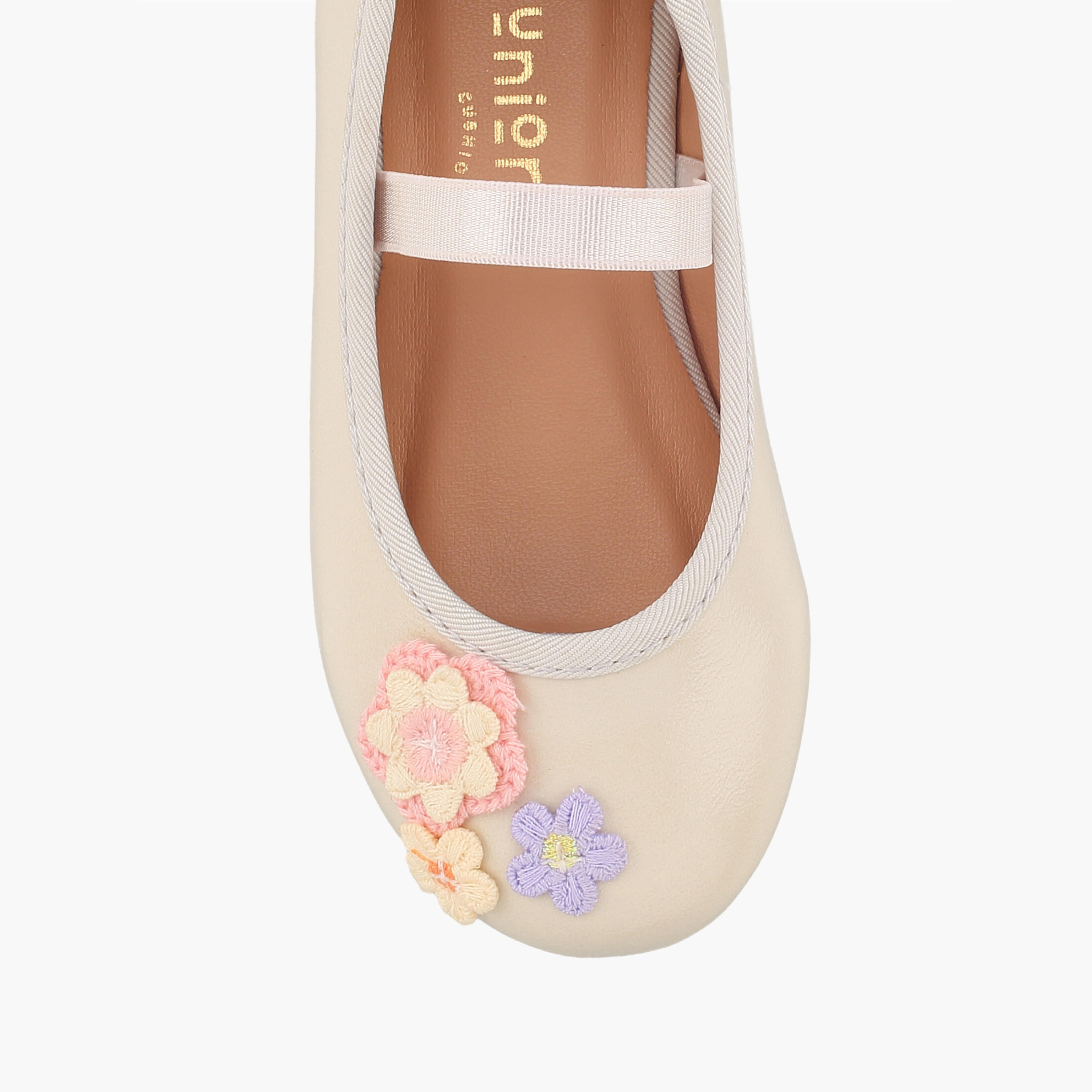 حذاء باليرينا بزينة زهور للبنات من جونيورز-girls-shoes-ballerinas-image-4