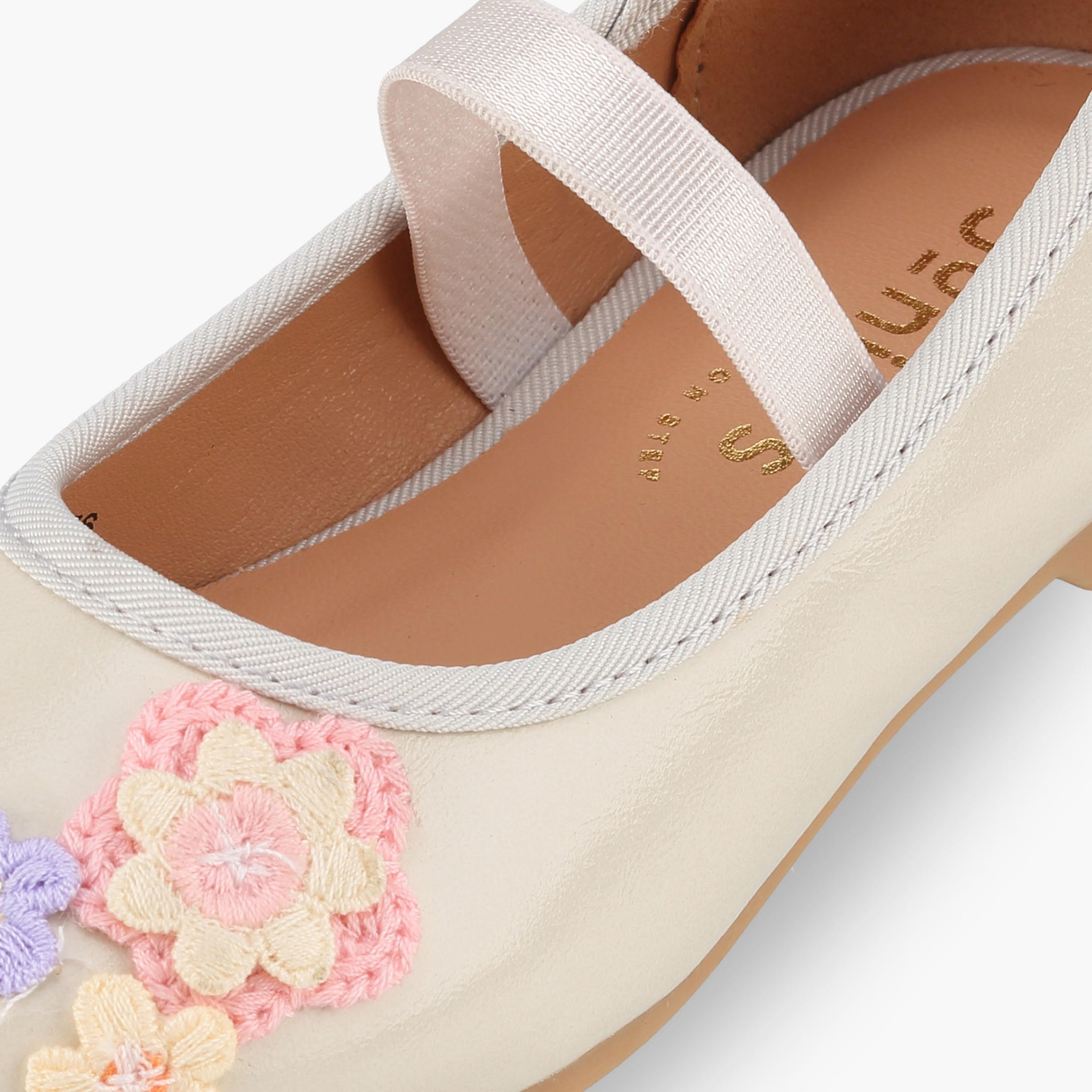 حذاء باليرينا بزينة زهور للبنات من جونيورز-girls-shoes-ballerinas-image-6