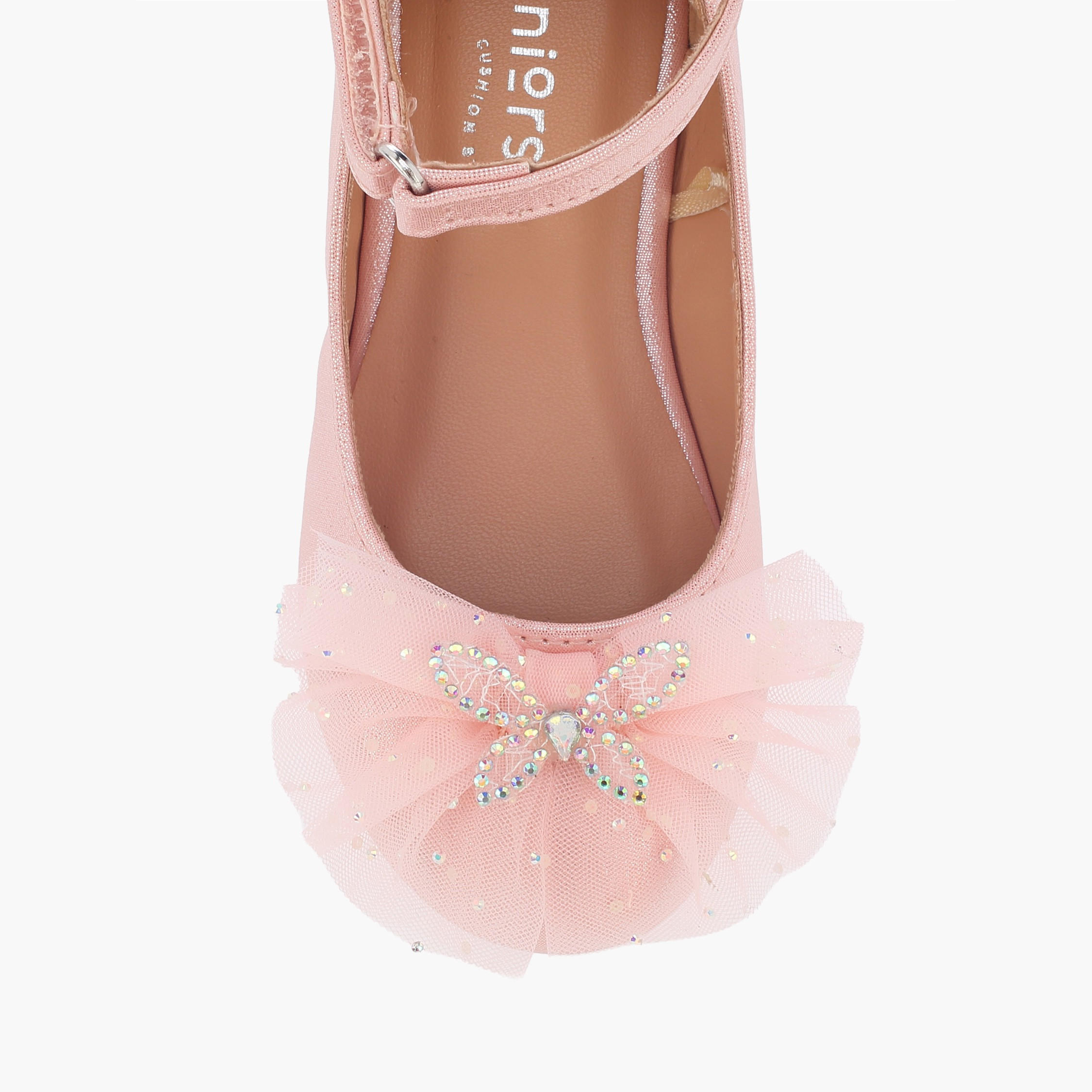 Juniors Girls Hook & Loop Ballerina Shoes-girls-shoes-ballerinas-image-4