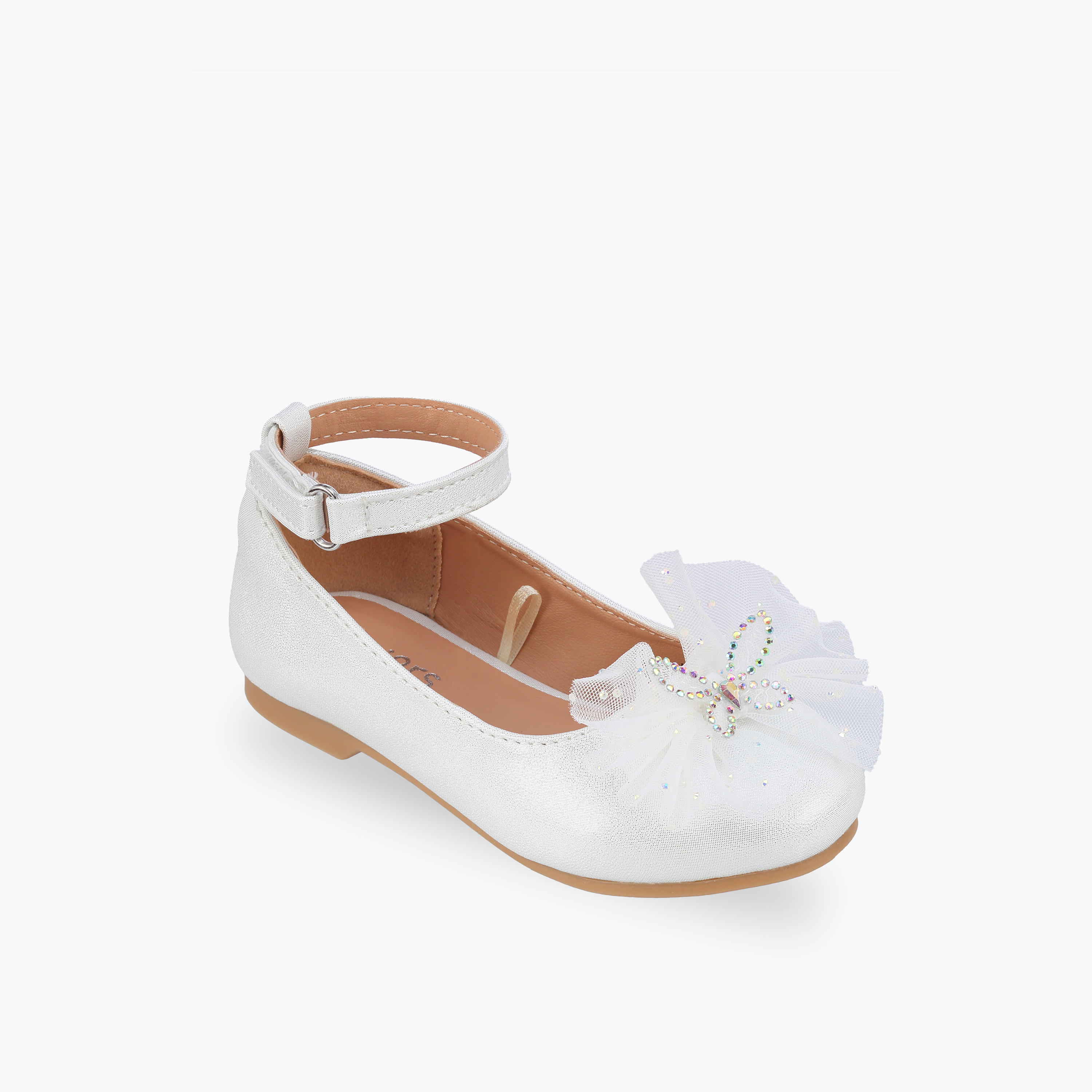 حذاء باليرينا بشريط إغلاق لاصق للبنات من جونيورز-girls-shoes-ballerinas-image-2
