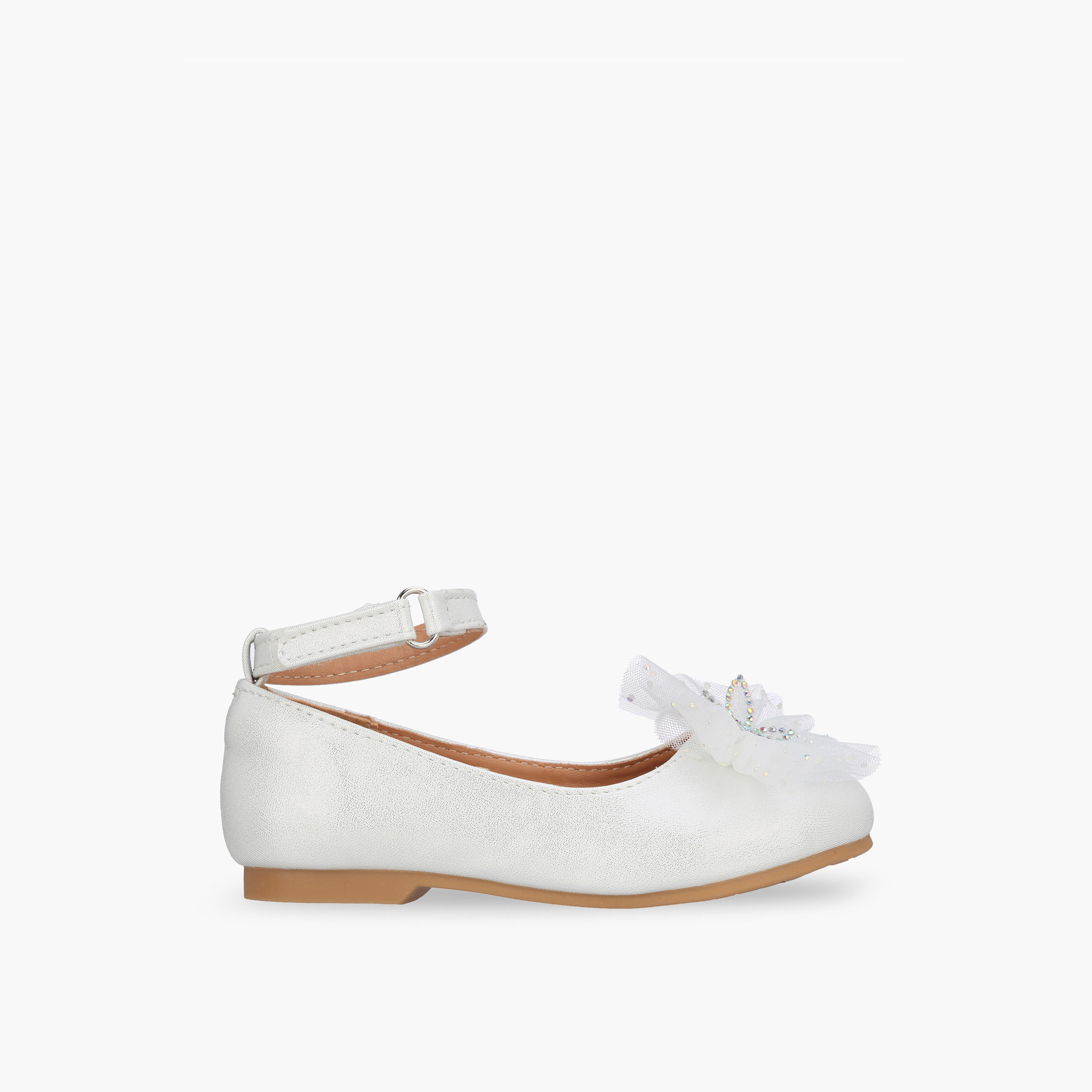 حذاء باليرينا بشريط إغلاق لاصق للبنات من جونيورز-girls-shoes-ballerinas-image-3