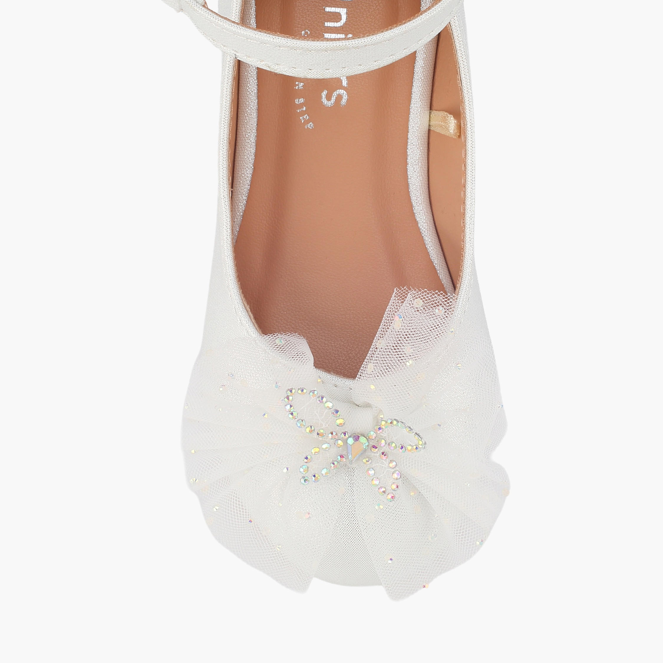 حذاء باليرينا بشريط إغلاق لاصق للبنات من جونيورز-girls-shoes-ballerinas-image-4