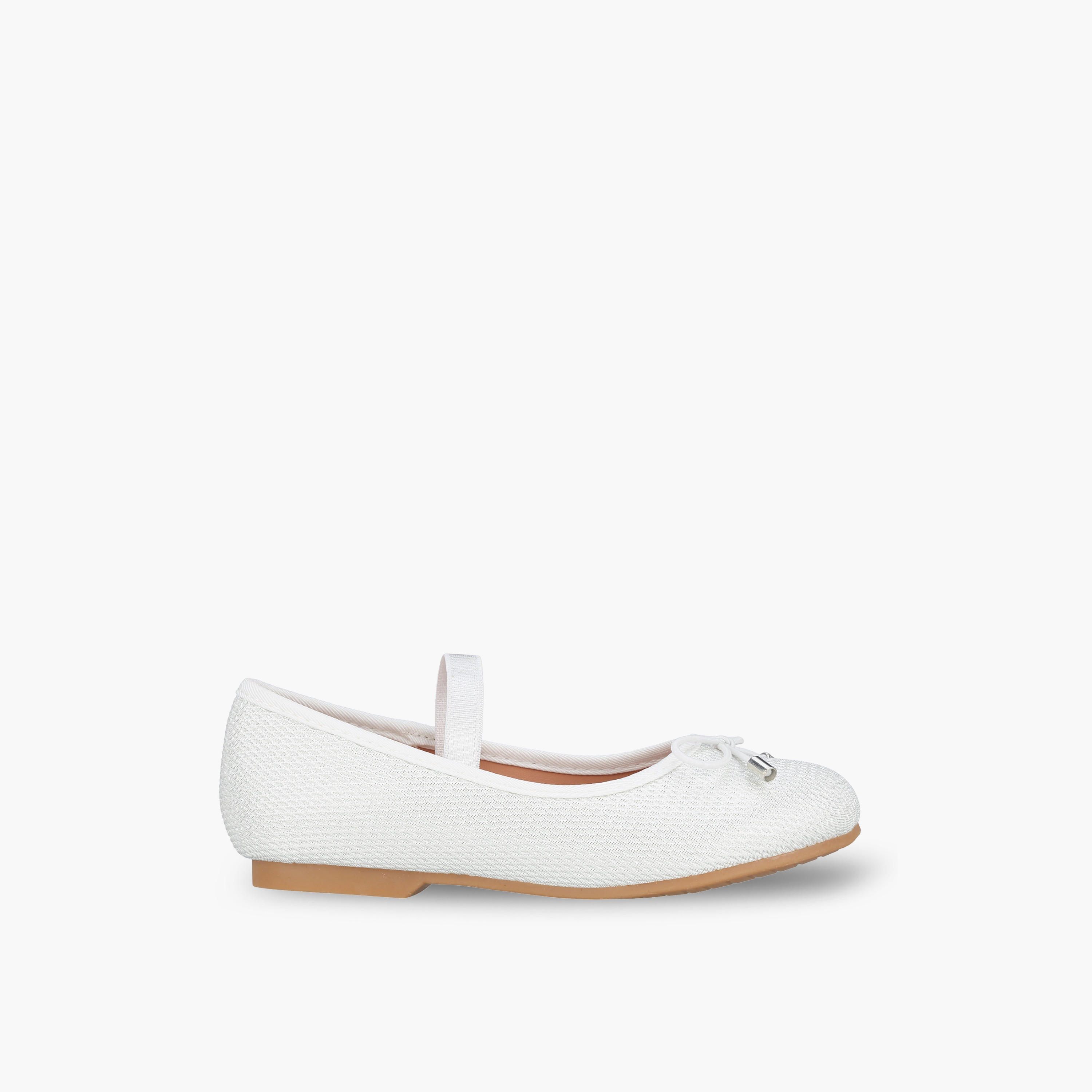 حذاء باليرينا بارز الملمس بزينة فيونكة من جونيورز-girls-shoes-ballerinas-image-3
