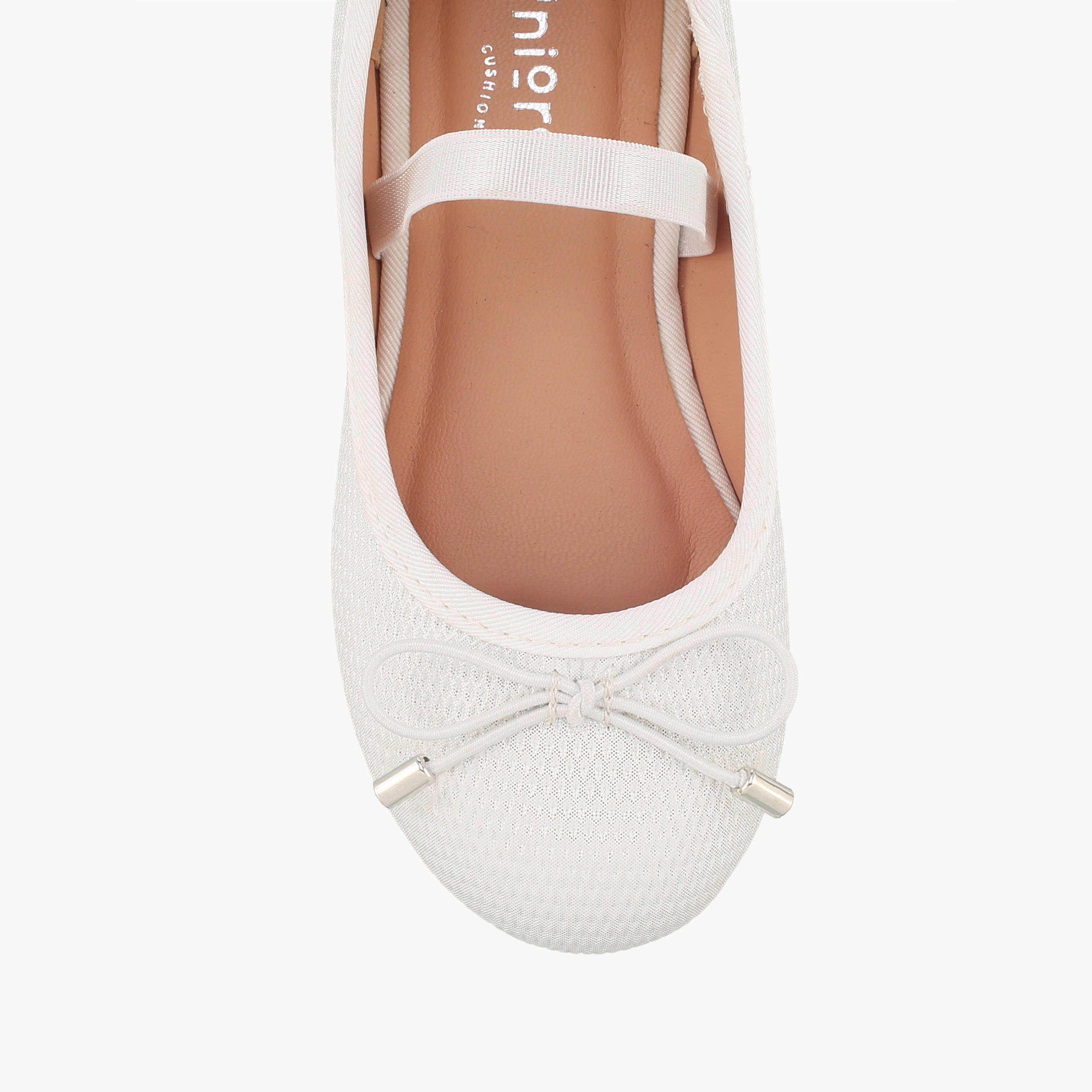حذاء باليرينا بارز الملمس بزينة فيونكة من جونيورز-girls-shoes-ballerinas-image-4