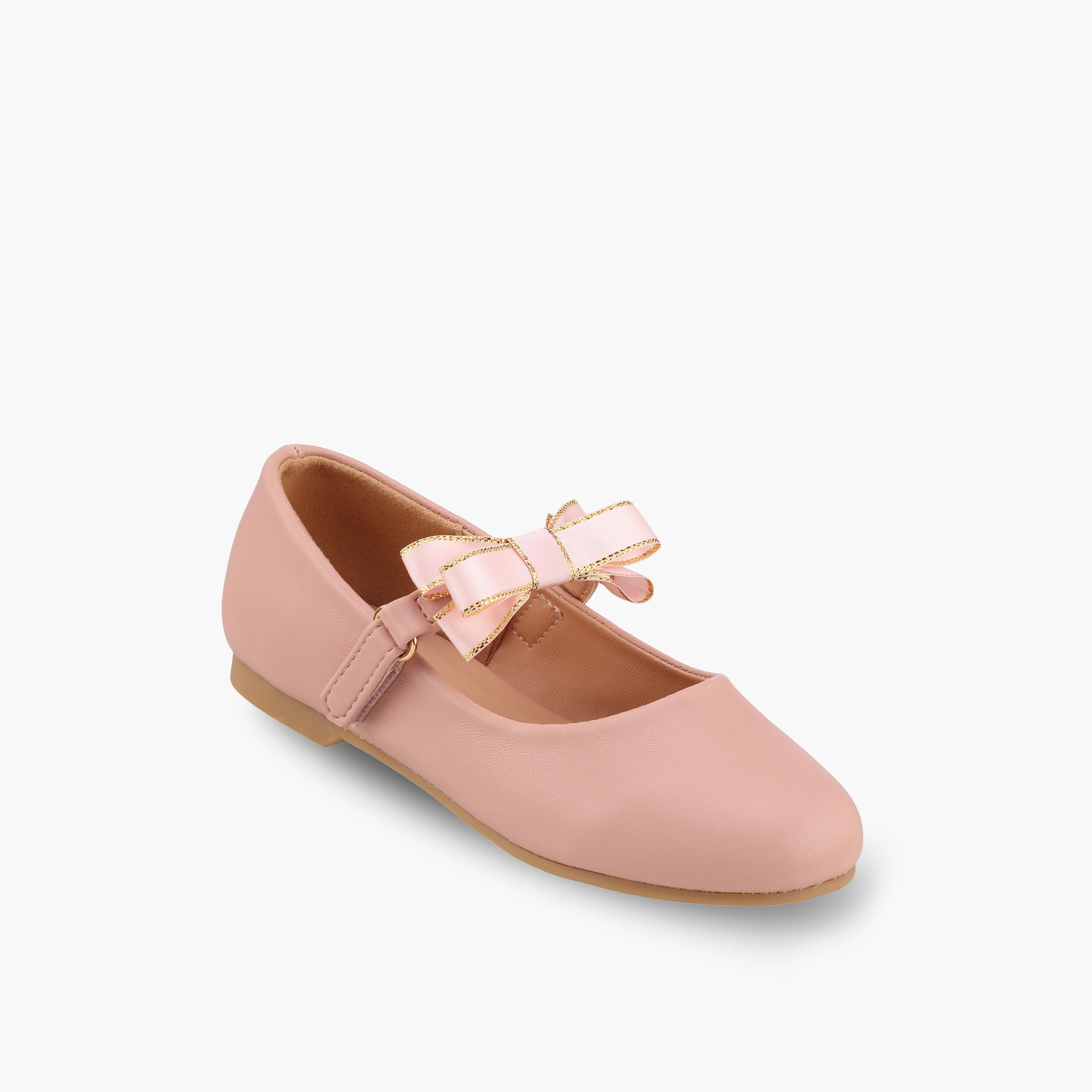 حذاء ماري جين بزينة فيونكة للبنات من جونيورز-girls-shoes-maryjanes-image-2