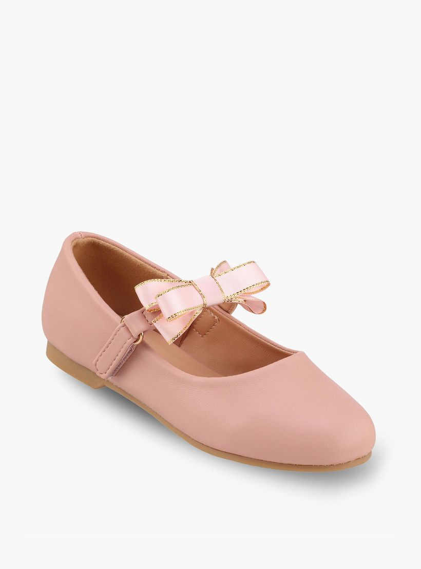 حذاء ماري جين بزينة فيونكة للبنات من جونيورز-girls-shoes-maryjanes-image-2