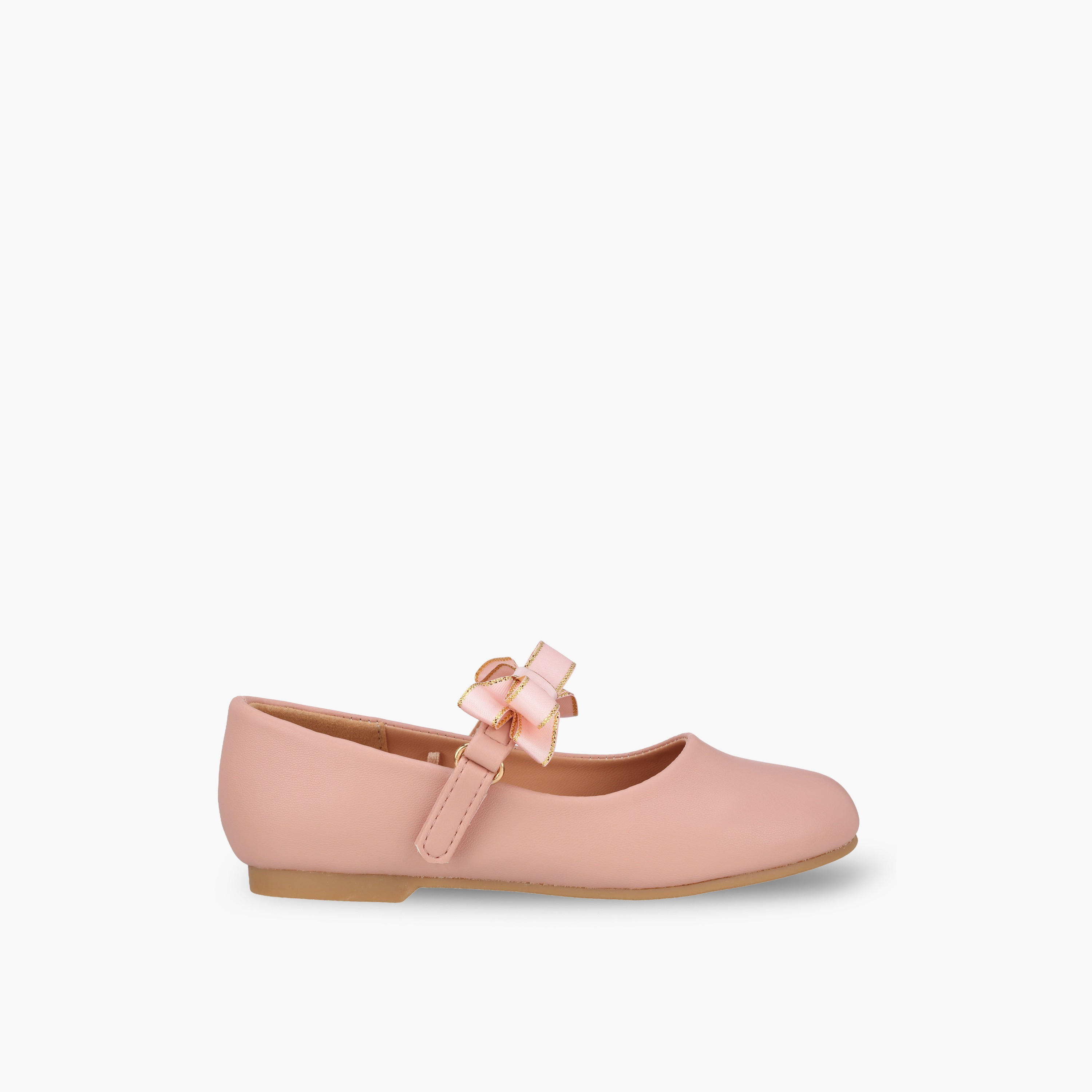حذاء ماري جين بزينة فيونكة للبنات من جونيورز-girls-shoes-maryjanes-image-3