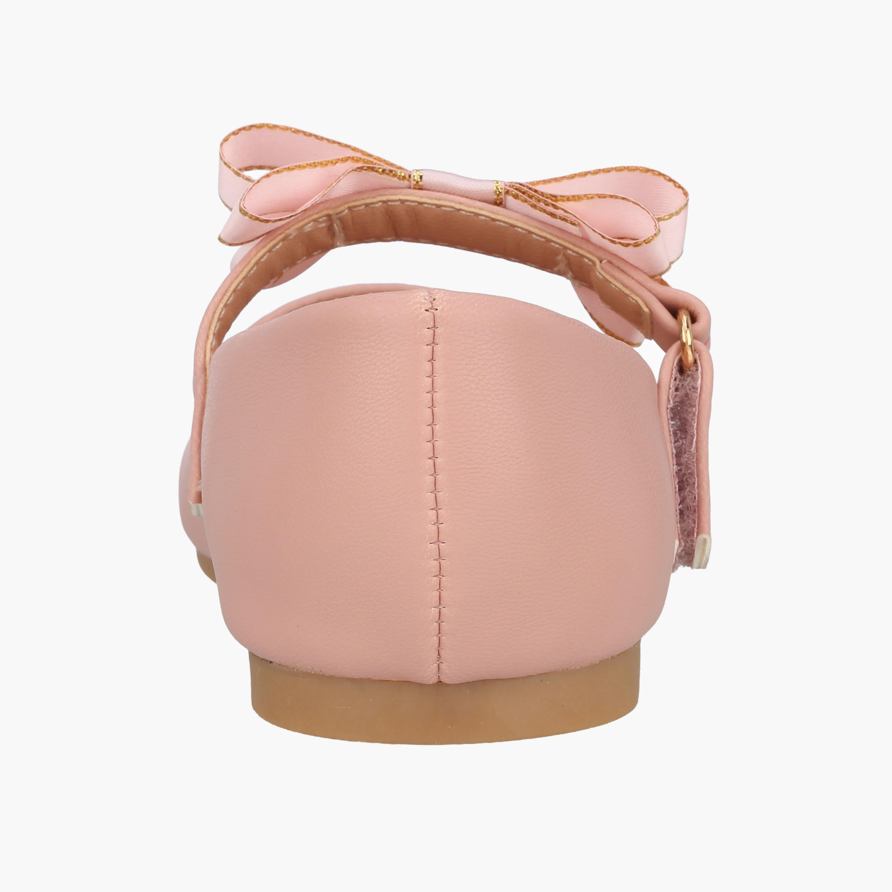 حذاء ماري جين بزينة فيونكة للبنات من جونيورز-girls-shoes-maryjanes-image-5