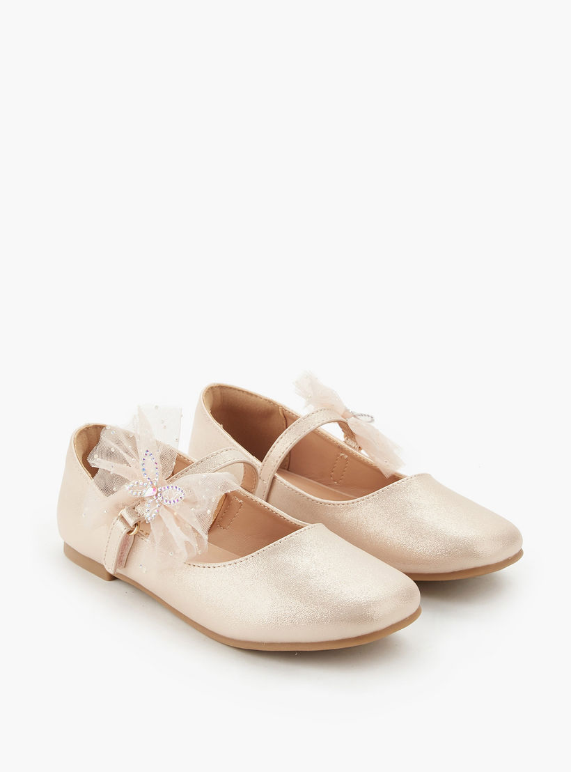 Celeste Girls Butterfly Embellished Ballerina Shoes-girls-shoes-maryjanes-image-1