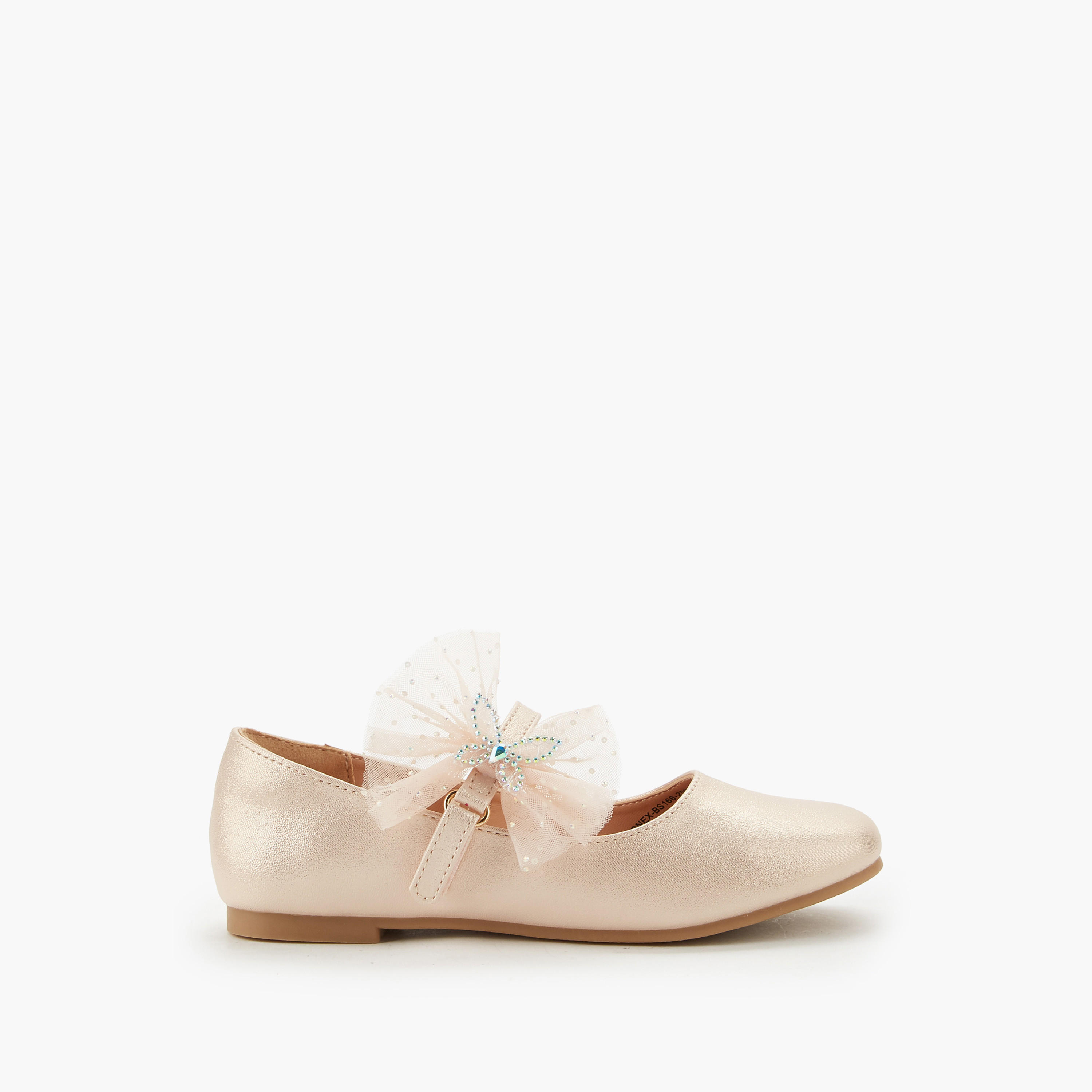 Celeste Girls Butterfly Embellished Ballerina Shoes-girls-shoes-maryjanes-image-2