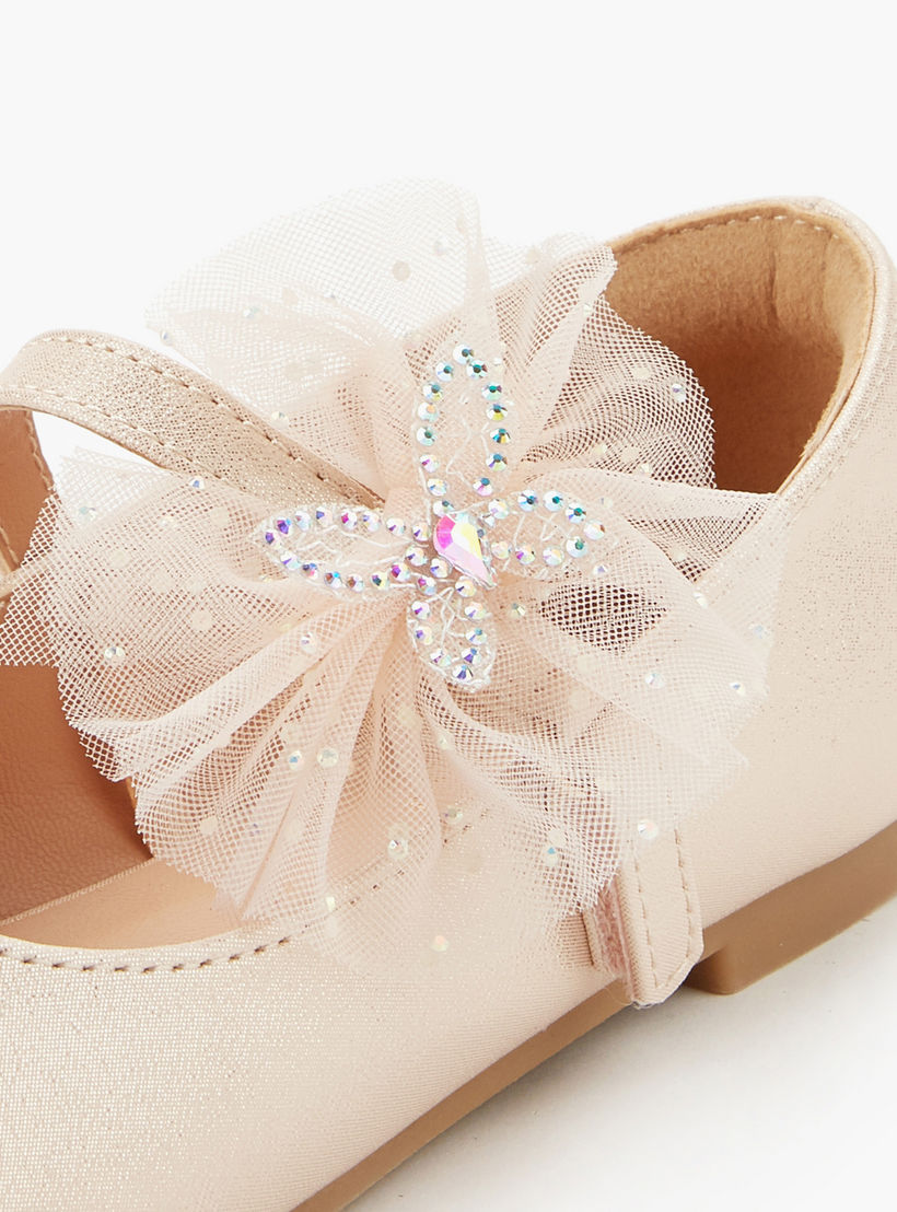 Celeste Girls Butterfly Embellished Ballerina Shoes-girls-shoes-maryjanes-image-4