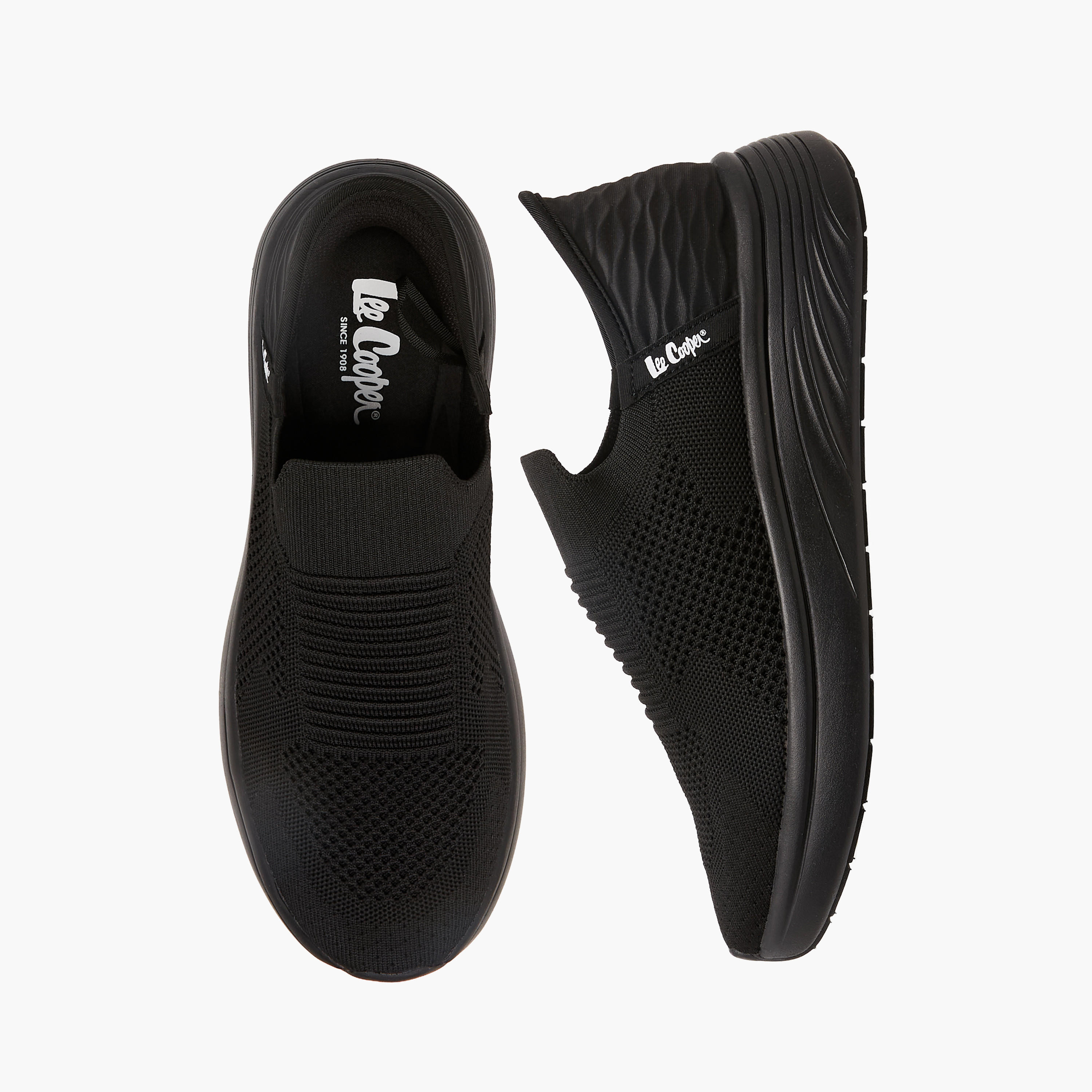 Lee Cooper Men Textured Slip-On Sneakers-men-shoes-sneakers-image-1