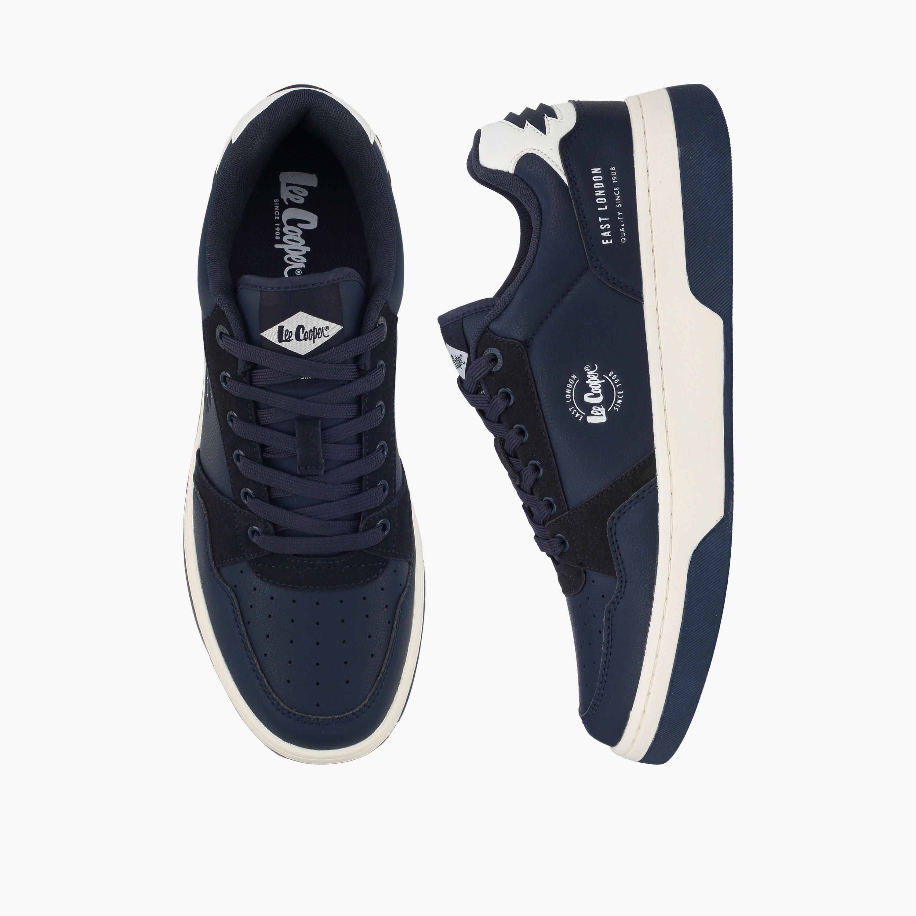 حذاء سنيكرز كاحل برباط وألواح للرجال من لي كوبر-men-shoes-sneakers-image-1