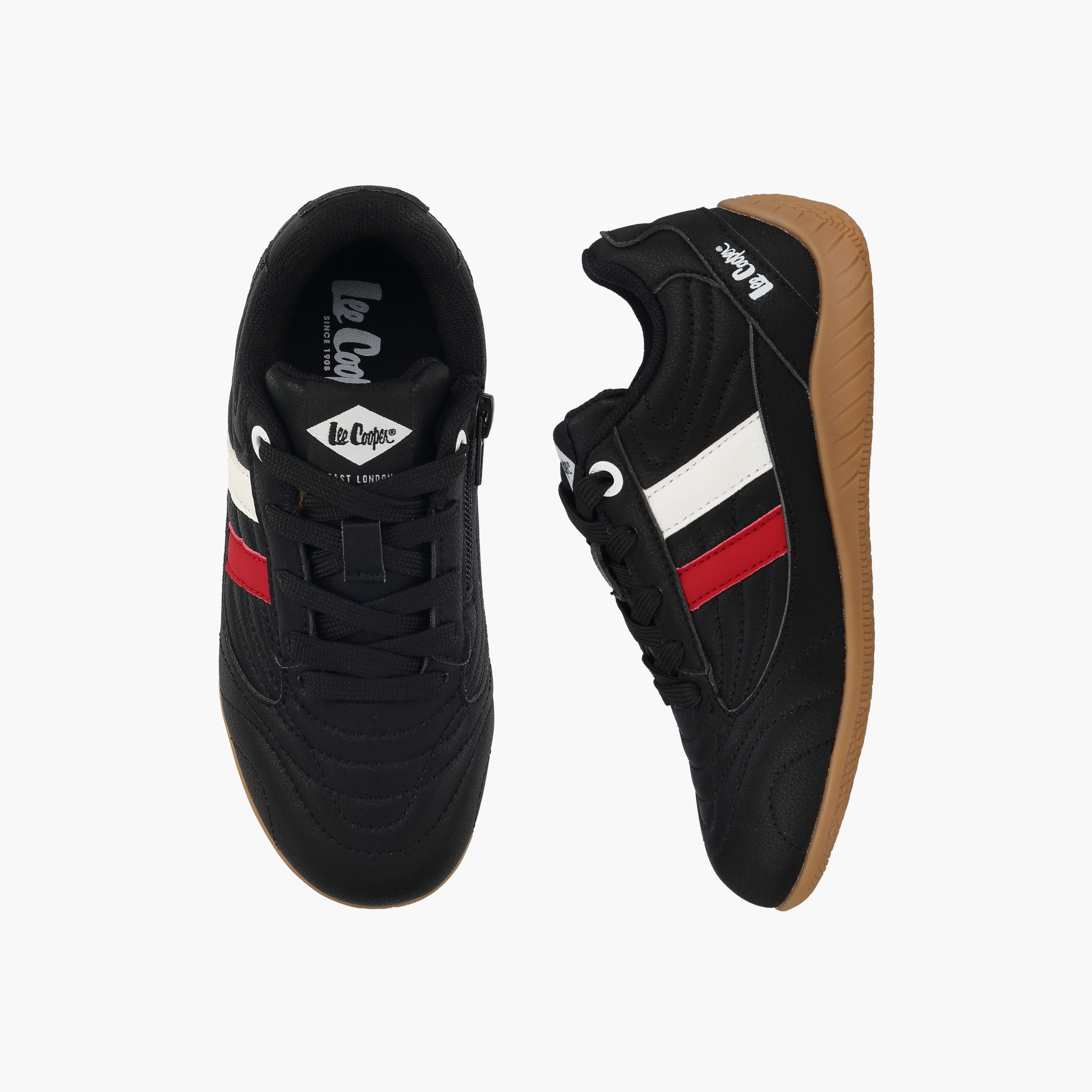 Lee Cooper Boys Panalled Lace-Up Sneakers-boys-shoes-sneakers-image-1