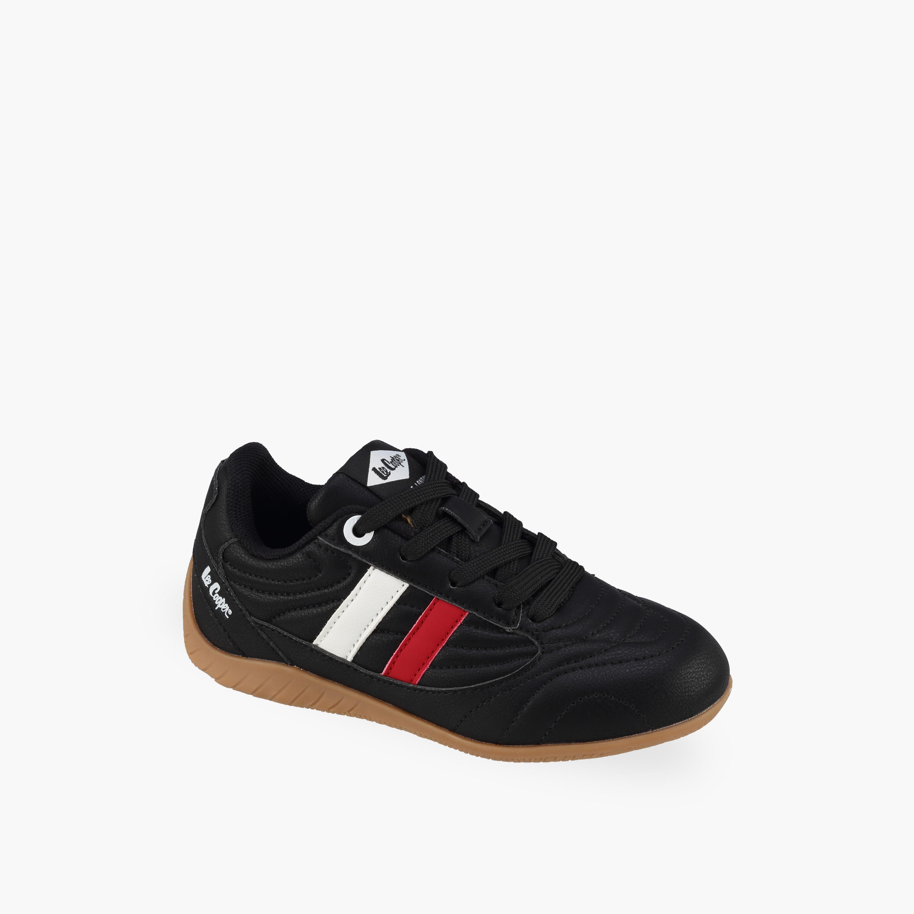 Lee Cooper Boys Panalled Lace-Up Sneakers-boys-shoes-sneakers-image-2