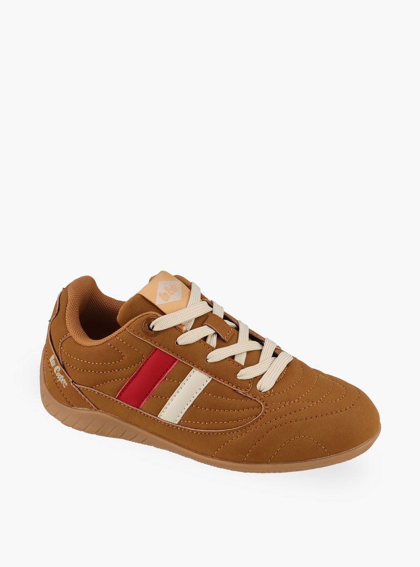 Lee Cooper Boys Panalled Lace-Up Sneakers-boys-shoes-sneakers-image-2