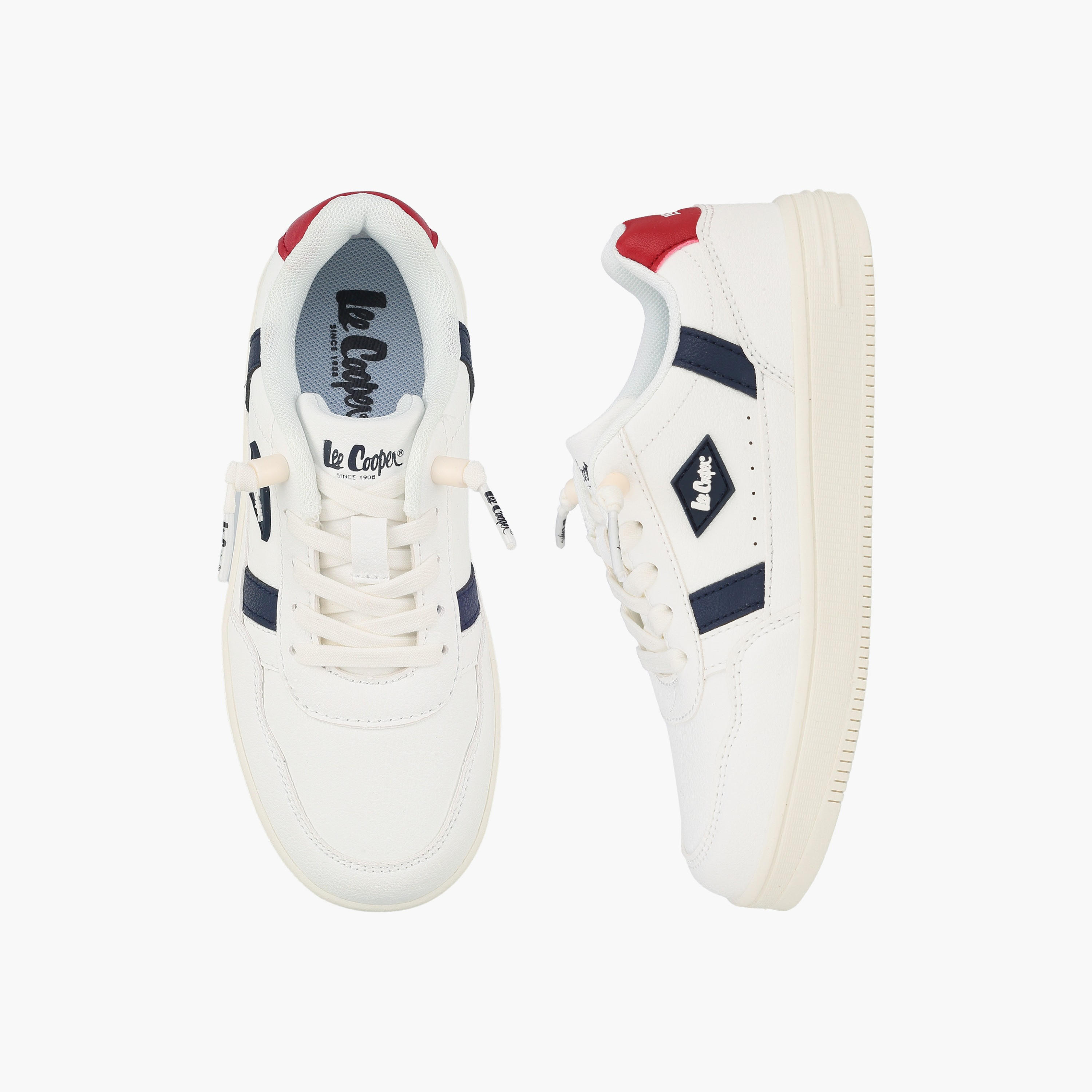 Lee Cooper Boys Logo Lace-Up Sneakers-boys-shoes-sneakers-image-1