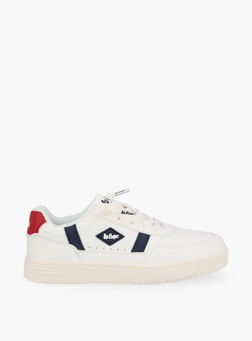 Lee Cooper Boys Logo Lace-Up Sneakers-boys-shoes-sneakers-image-3