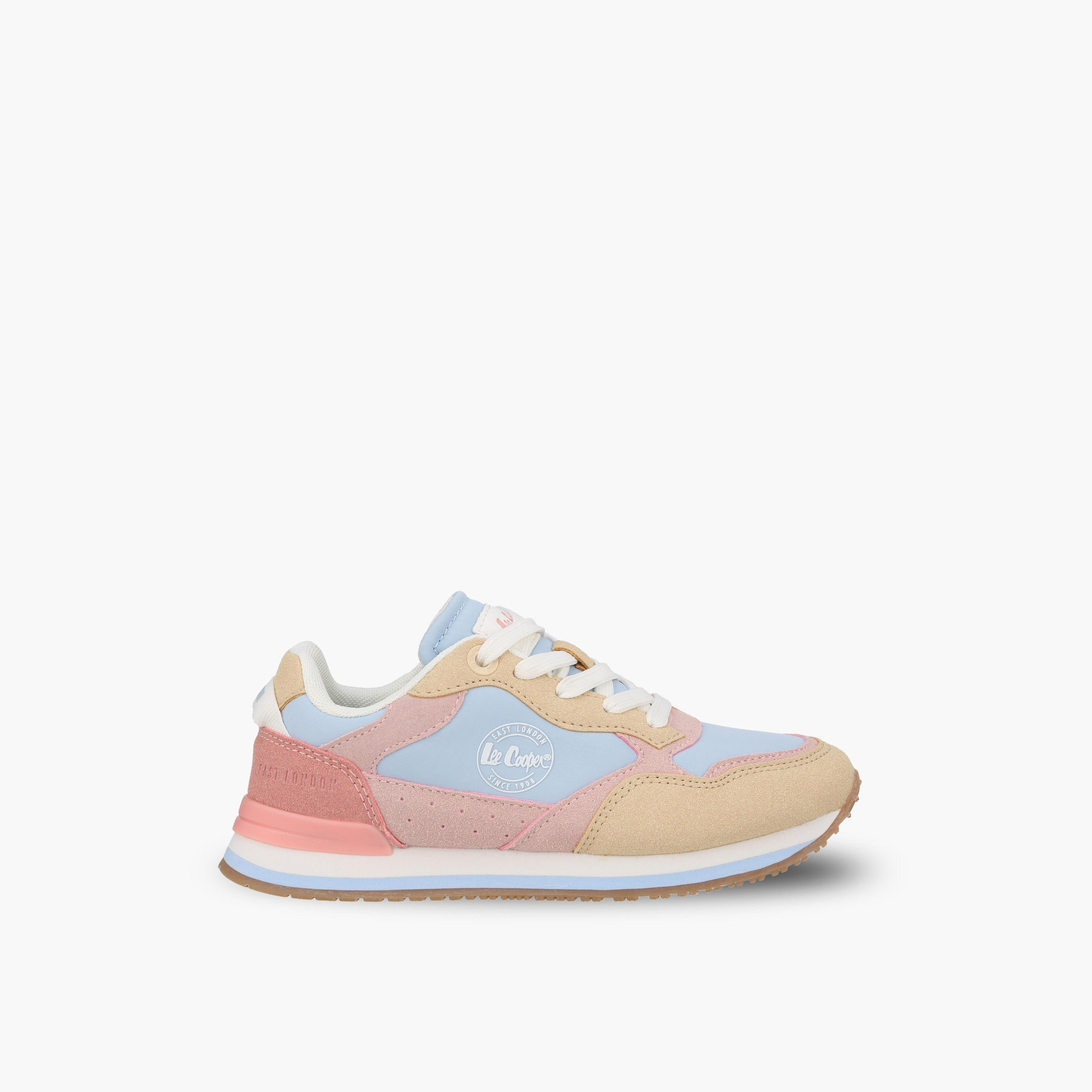 حذاء سنيكرز بقوالب ملونة وطول الكاحل ورباط إغلاق للبنات من لي كوبر-girls-shoes-sneakers-image-3