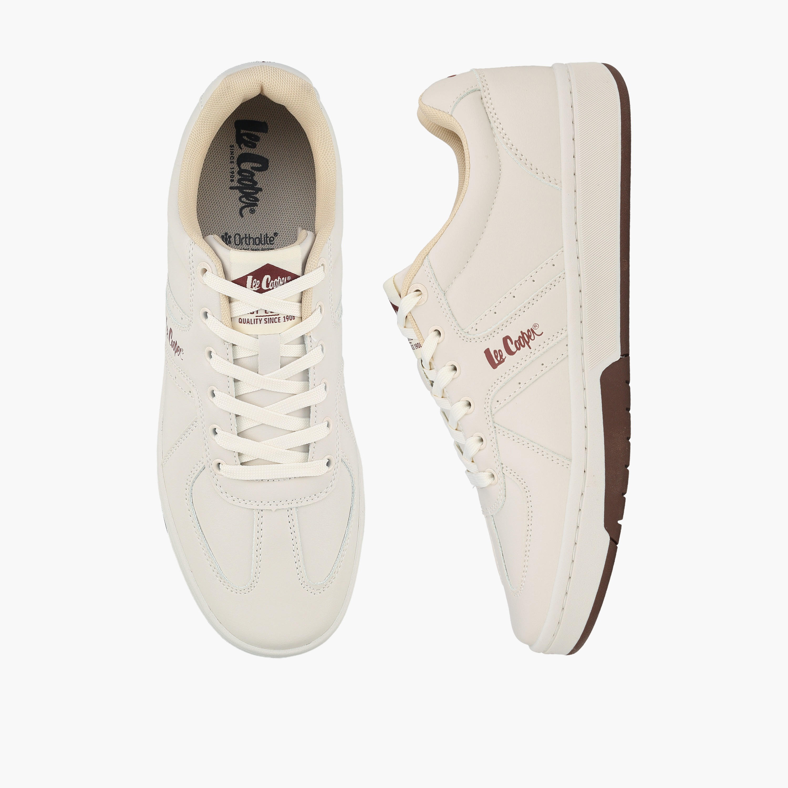Lee Cooper Men Logo Lace-Up Sneakers-men-shoes-sneakers-image-1