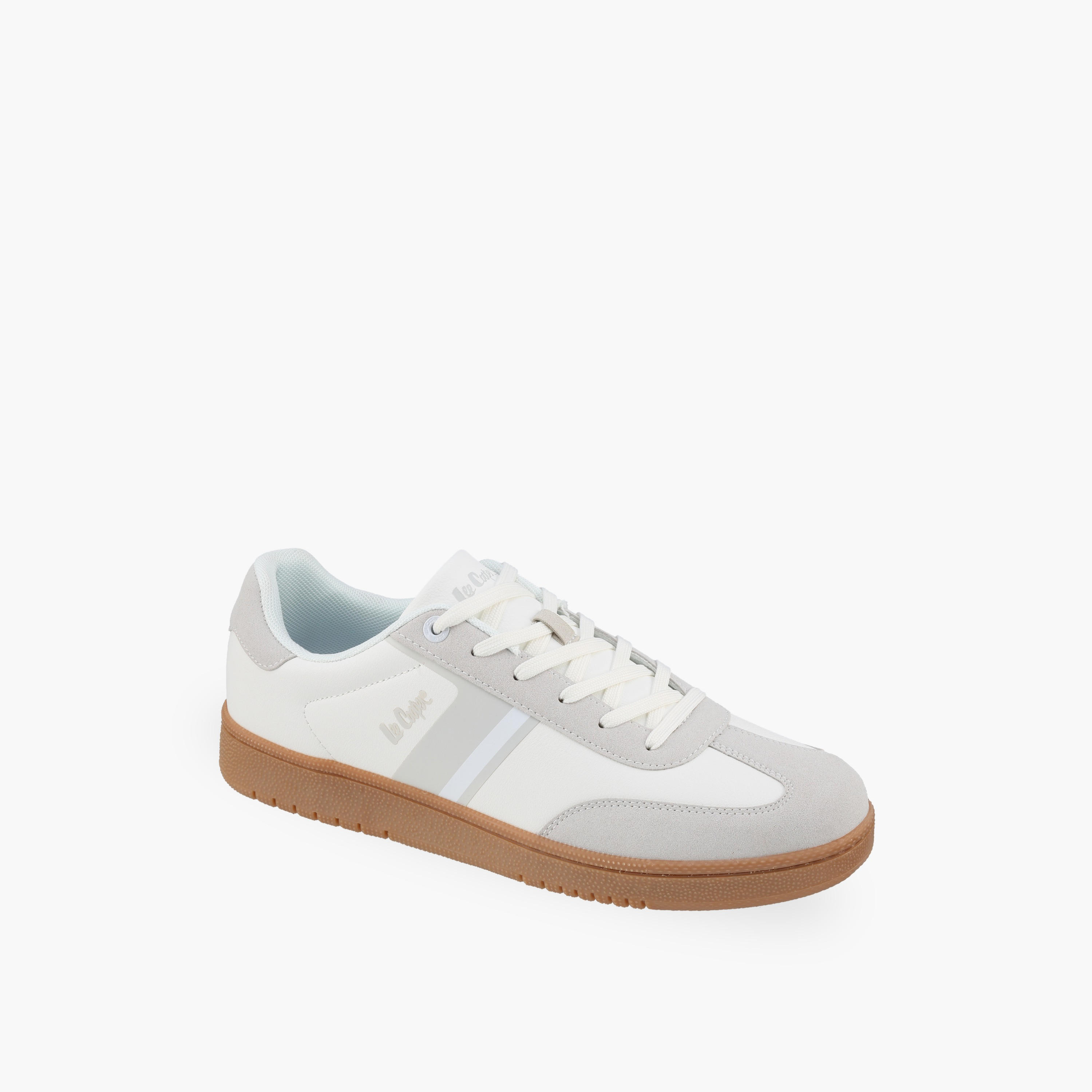 Lee Cooper Men Panelled Logo Lace-Up Sneakers-men-shoes-sneakers-image-2