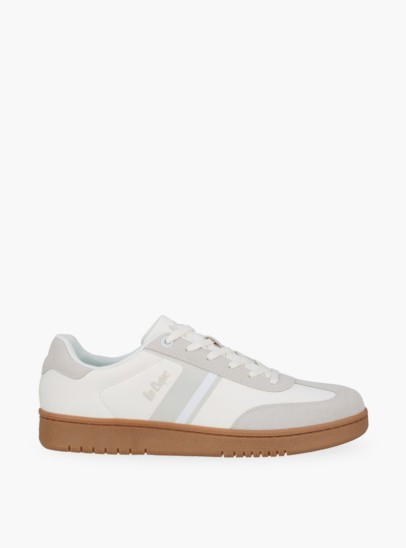 Lee Cooper Men Panelled Logo Lace-Up Sneakers-men-shoes-sneakers-image-3