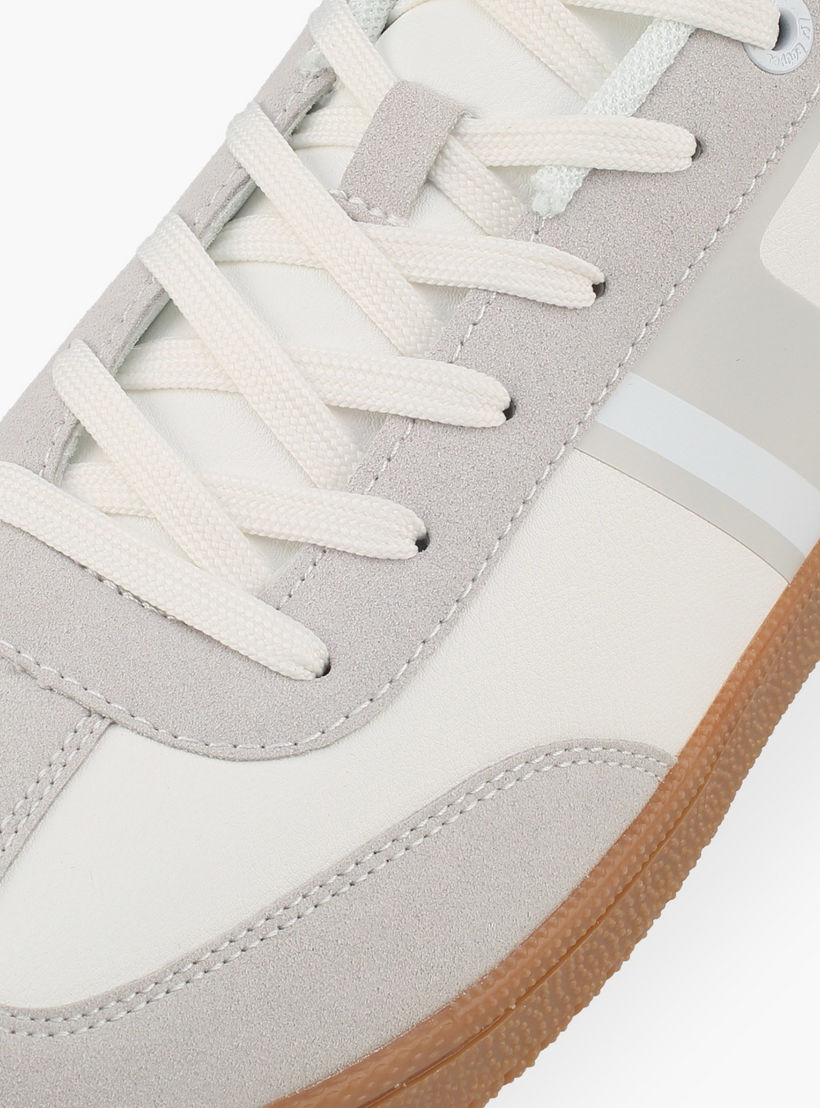 Lee Cooper Men Panelled Logo Lace-Up Sneakers-men-shoes-sneakers-image-4