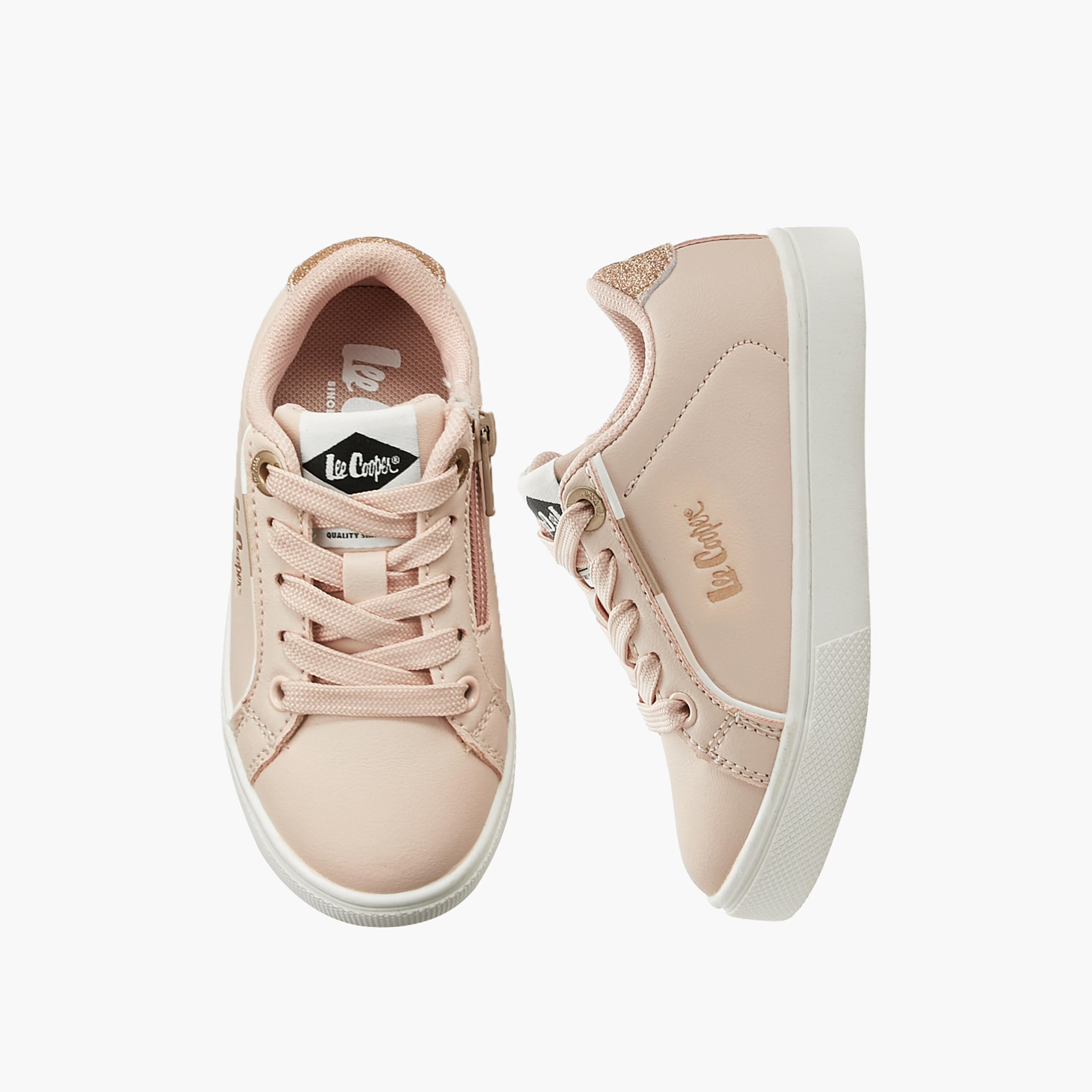 Lee Cooper Girls Lace-Up Ankle Sneakers-girls-shoes-sneakers-image-1