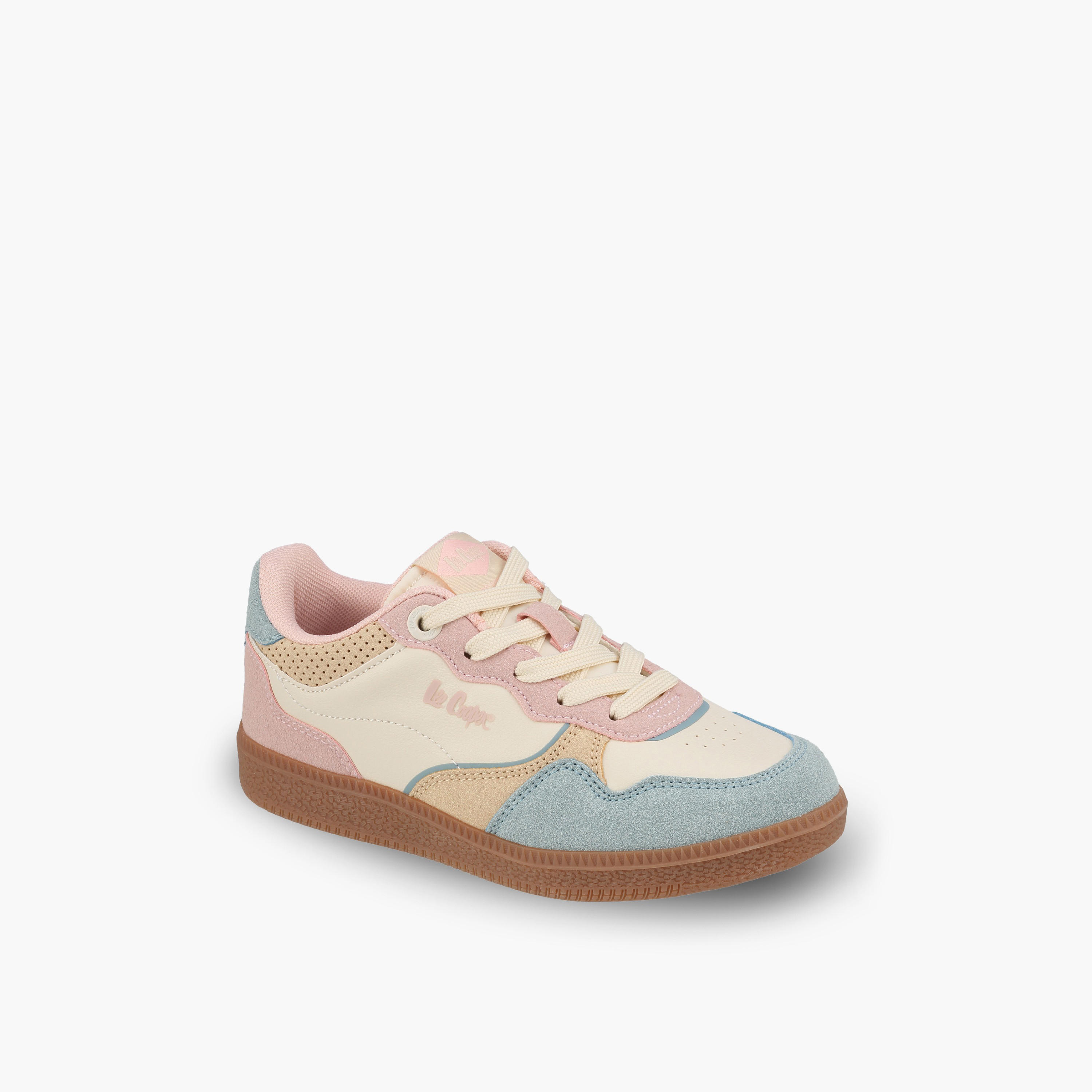 حذاء سنيكرز طول الكاحل برباط للبنات من لي كوبر-girls-shoes-sneakers-image-2