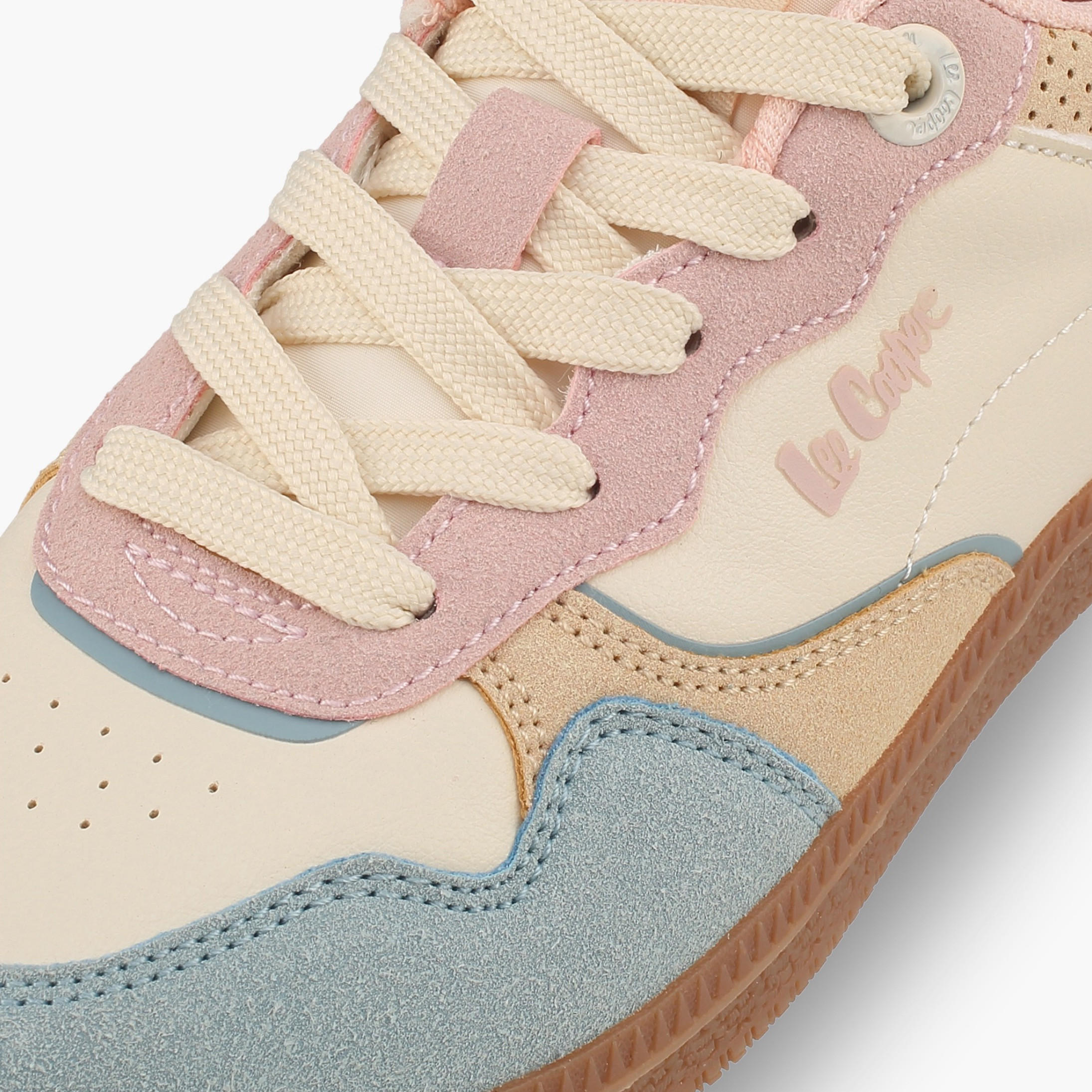 حذاء سنيكرز طول الكاحل برباط للبنات من لي كوبر-girls-shoes-sneakers-image-4