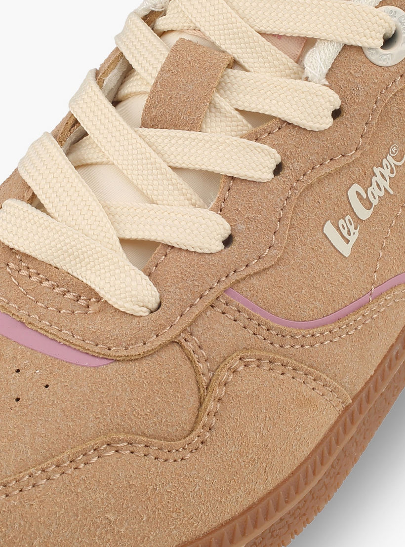 حذاء سنيكرز طول الكاحل برباط للبنات من لي كوبر-girls-shoes-sneakers-image-4