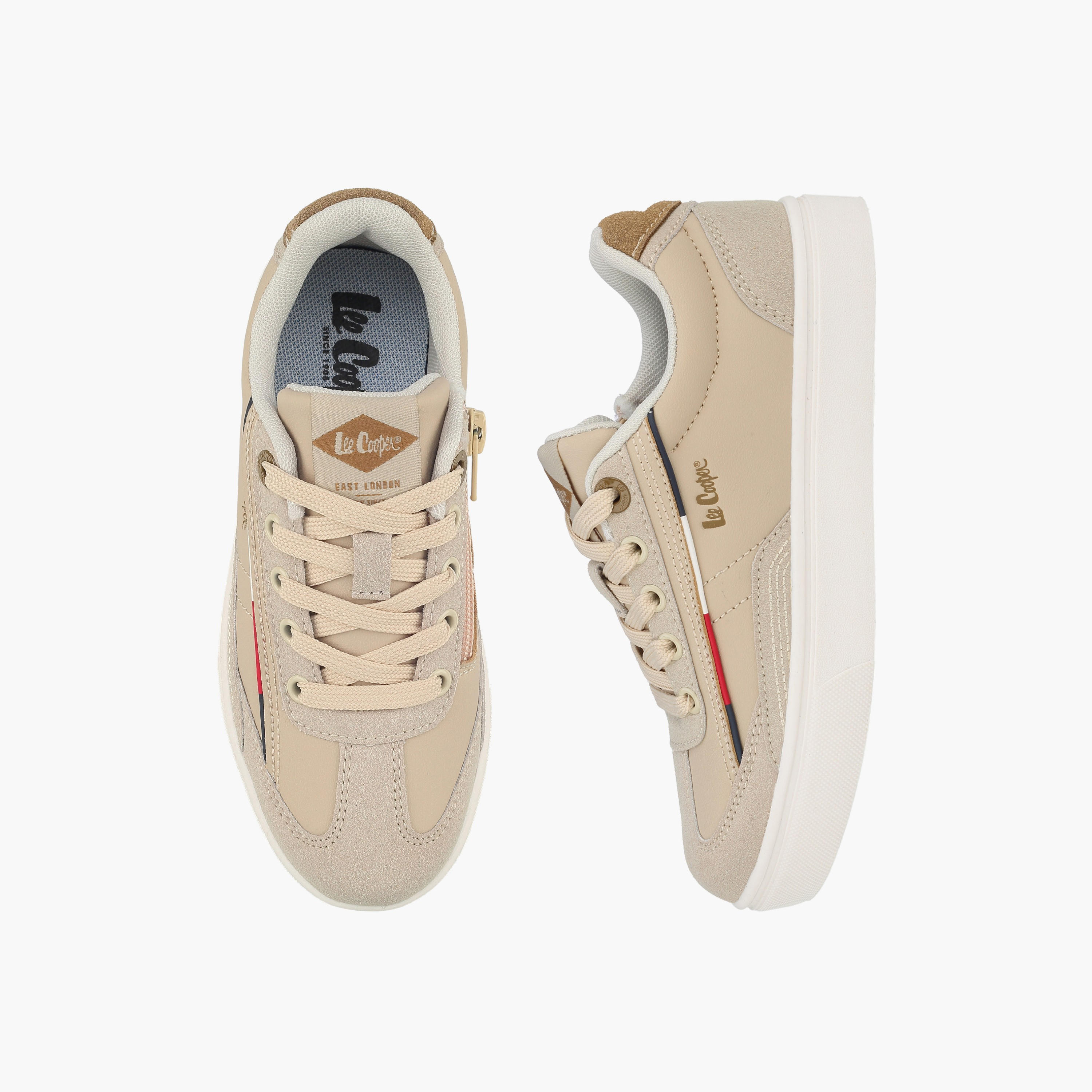 Lee Cooper Boys Panelled Lace-Up Sneakers-boys-shoes-sneakers-image-1