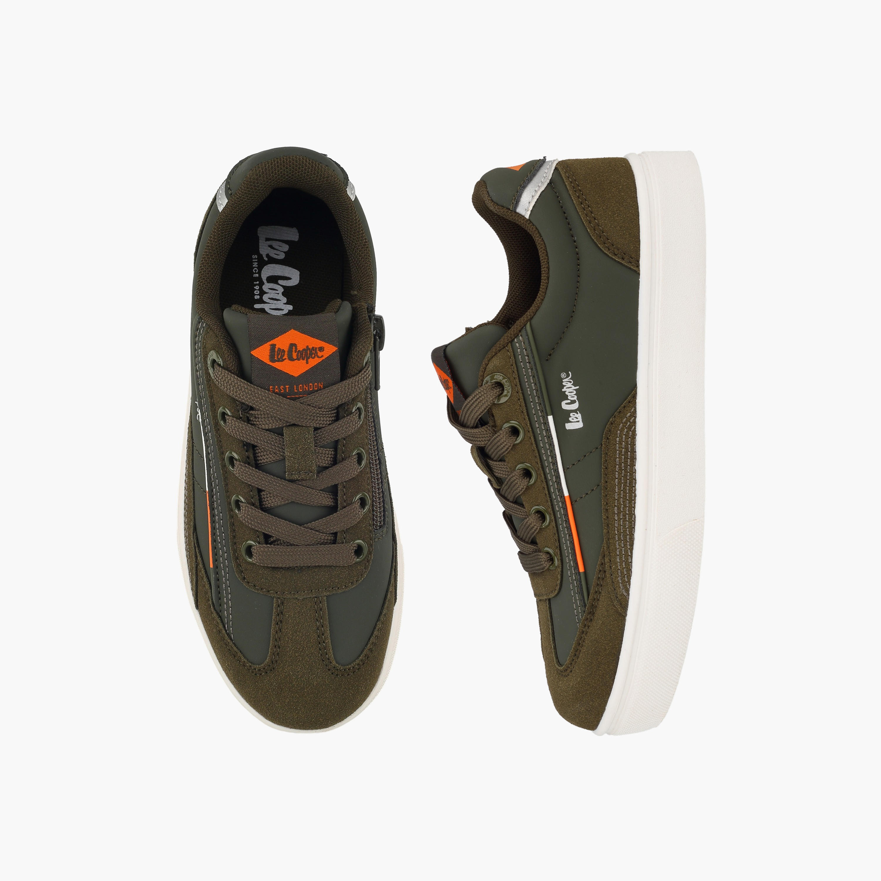 Lee Cooper Boys Panelled Lace-Up Sneakers-boys-shoes-sneakers-image-1