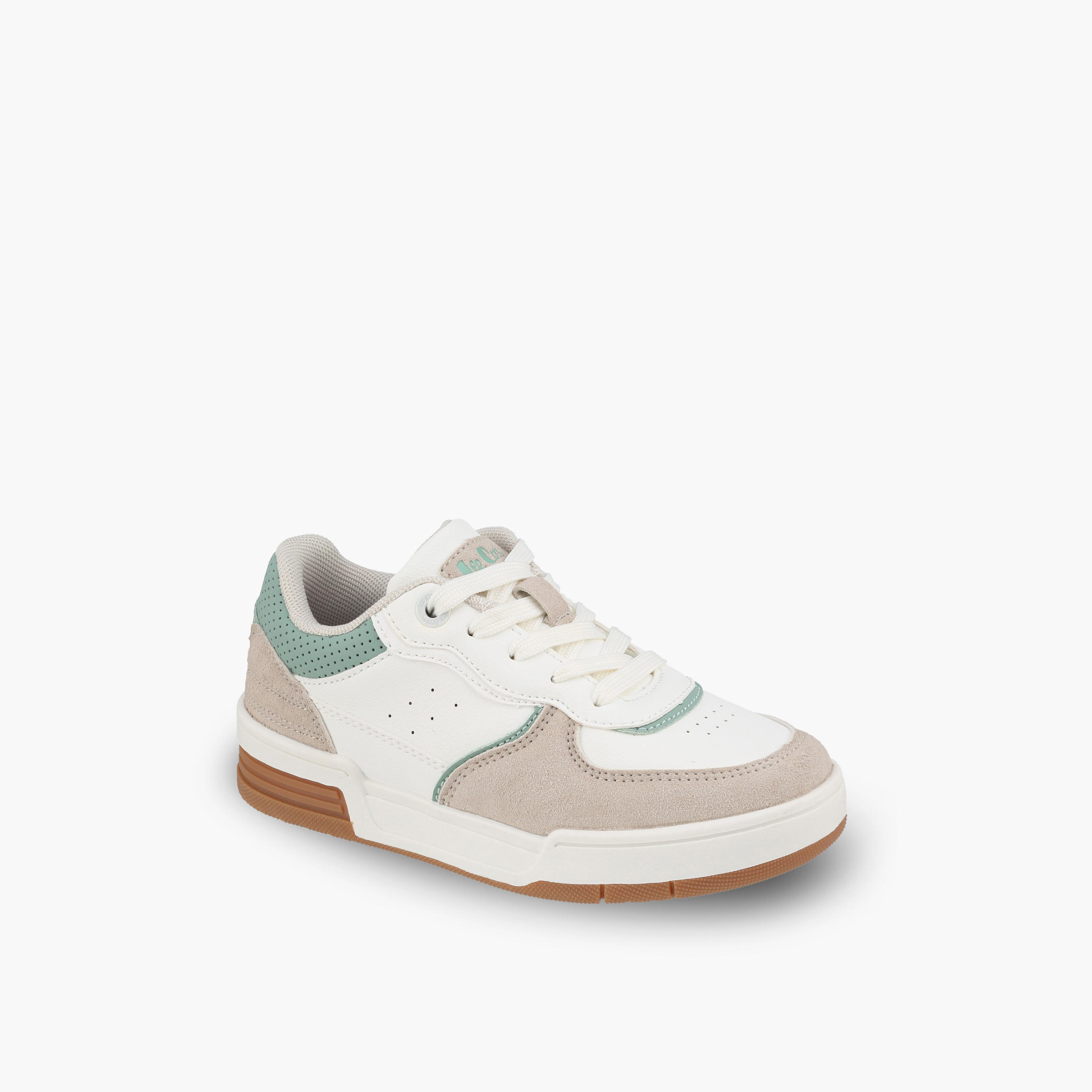 حذاء سنيكرز بطول الكاحل ورباط إغلاق للبنات من لي كوبر-girls-shoes-sneakers-image-2