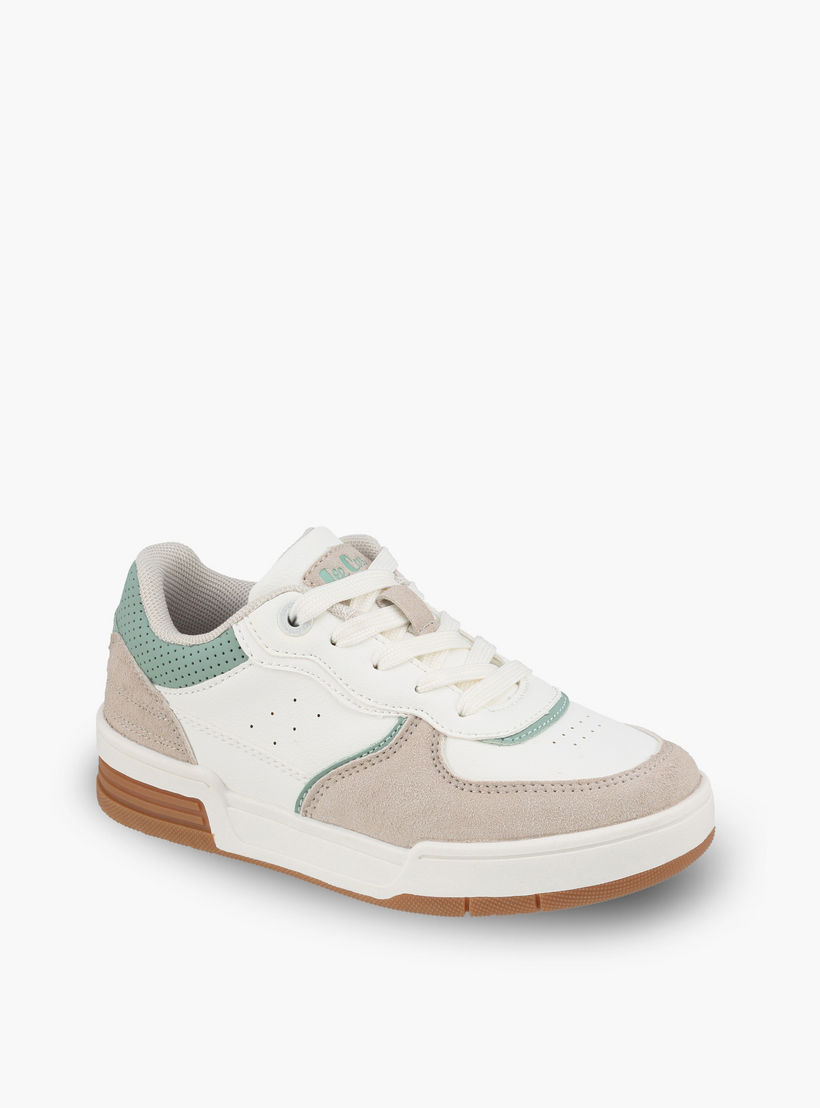 حذاء سنيكرز بطول الكاحل ورباط إغلاق للبنات من لي كوبر-girls-shoes-sneakers-image-2