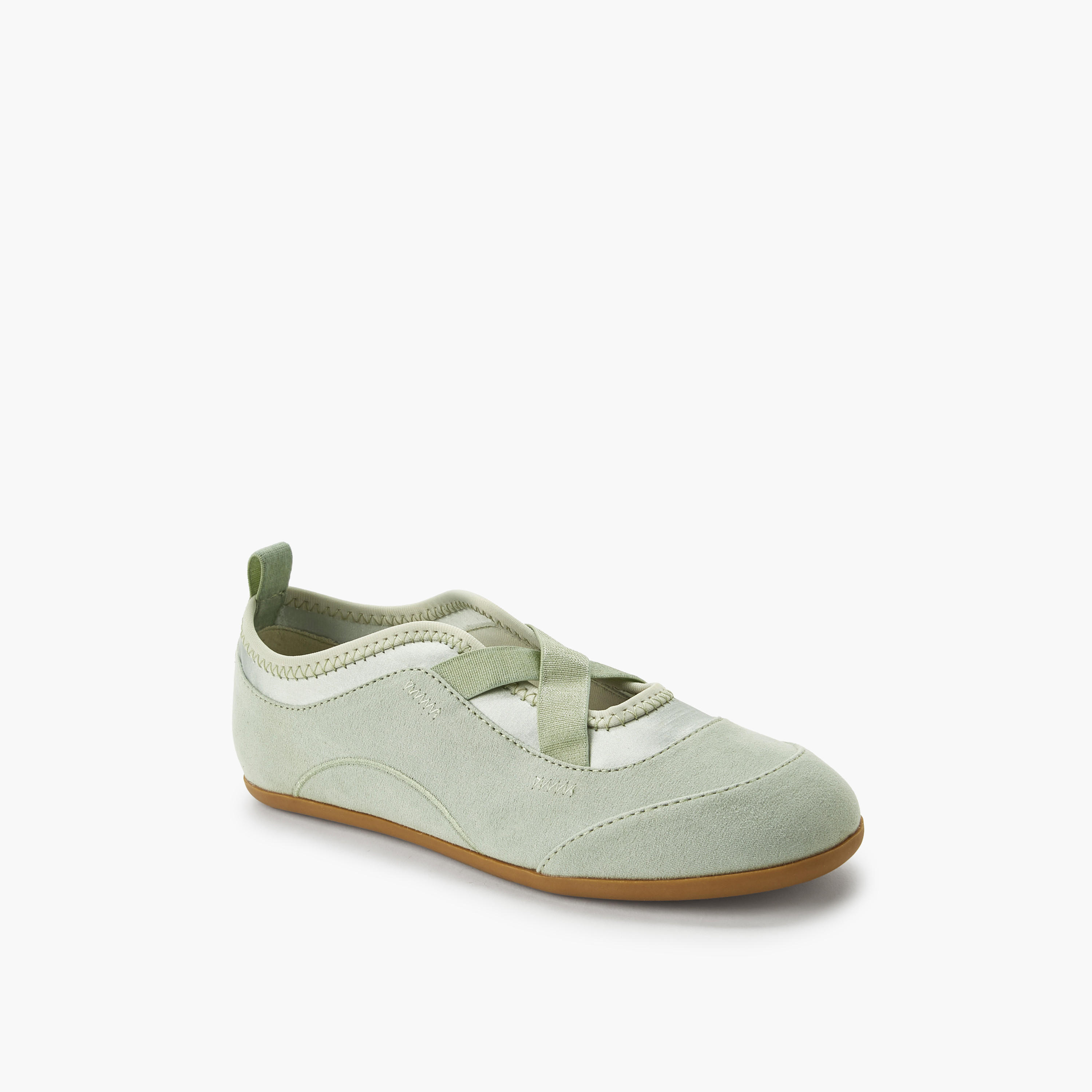 حذاء باليرينا بأحزمة متقاطعة للبنات من ليتل ميسي-girls-shoes-ballerinas-image-2