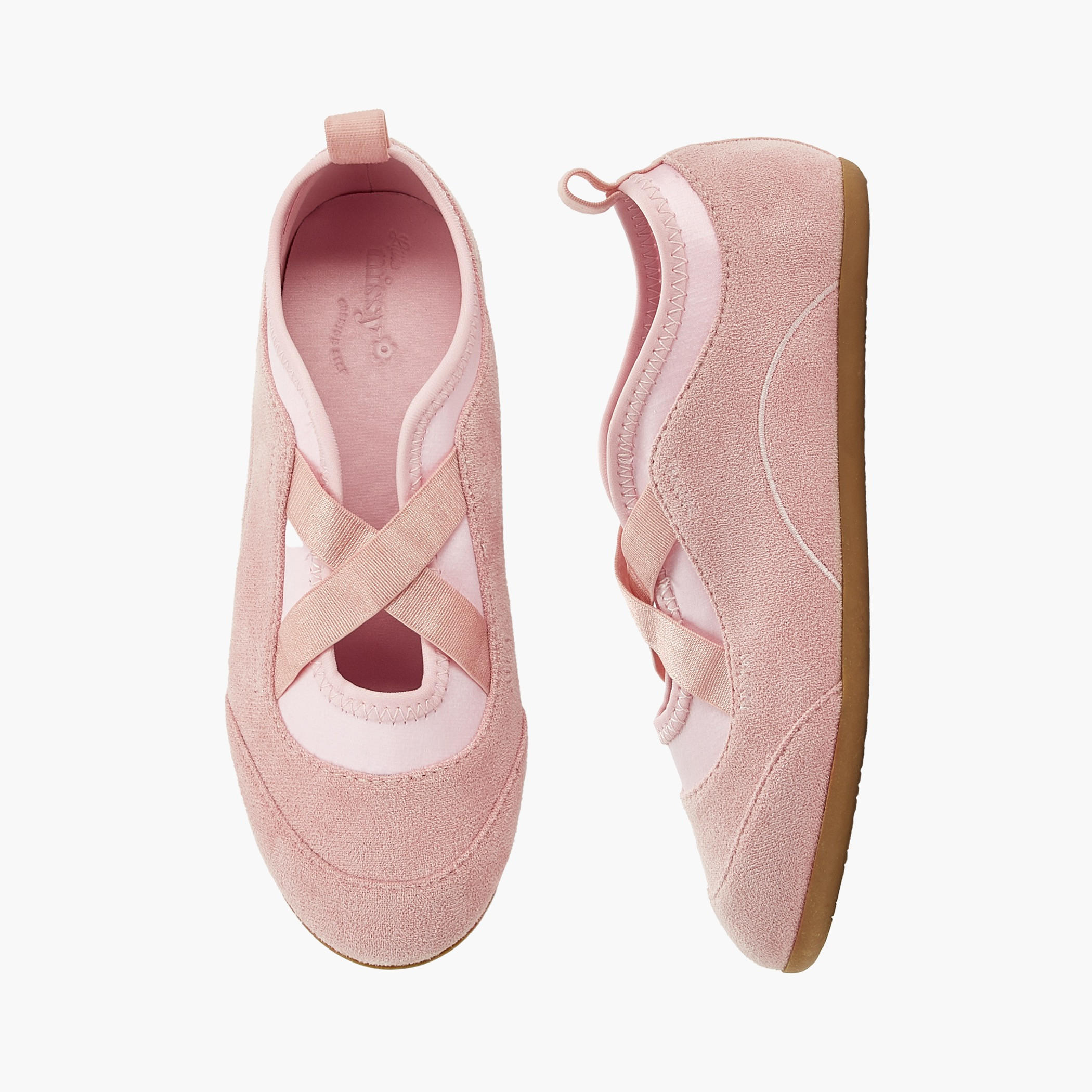 حذاء باليرينا بأحزمة متقاطعة للبنات من ليتل ميسي-girls-shoes-ballerinas-image-1