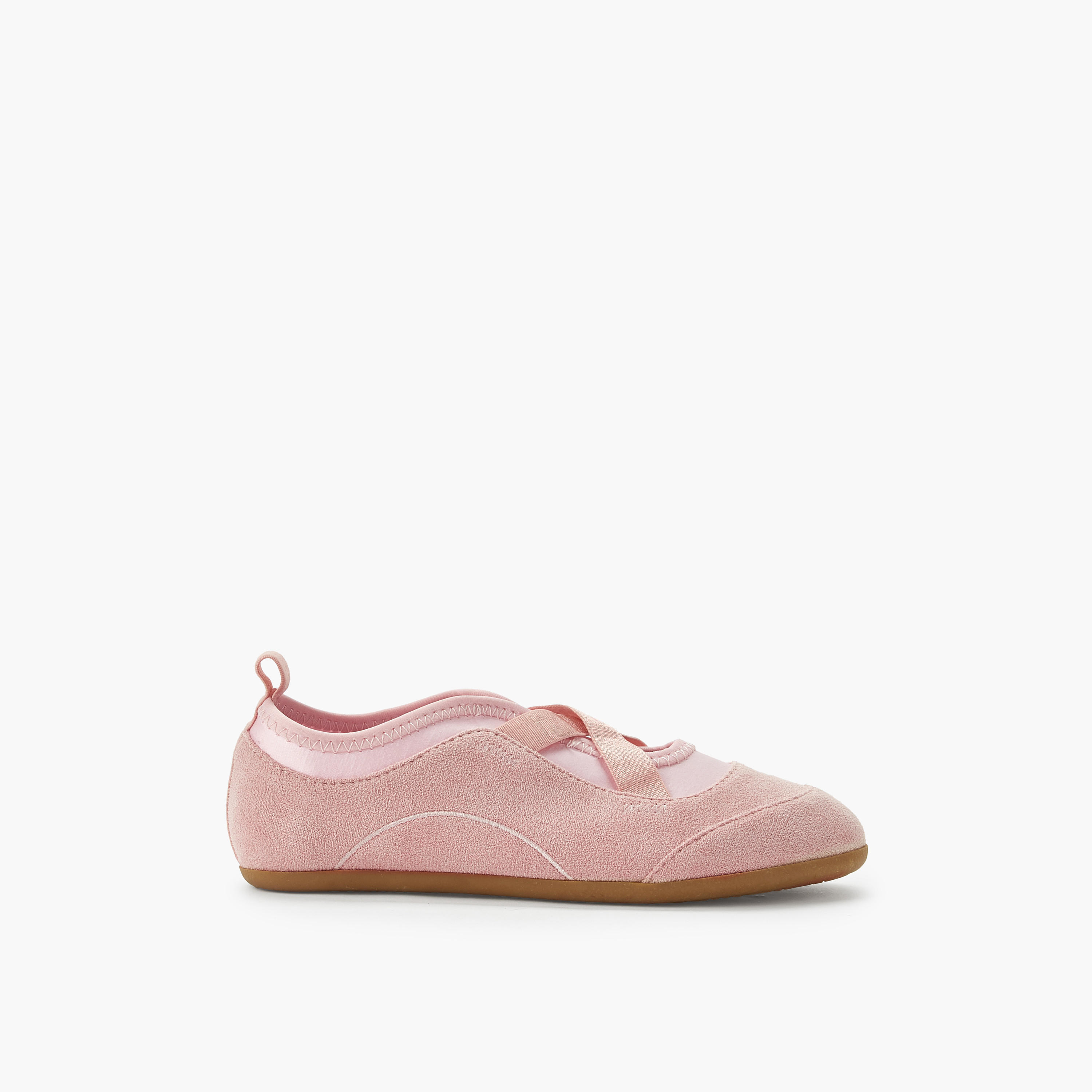 حذاء باليرينا بأحزمة متقاطعة للبنات من ليتل ميسي-girls-shoes-ballerinas-image-3
