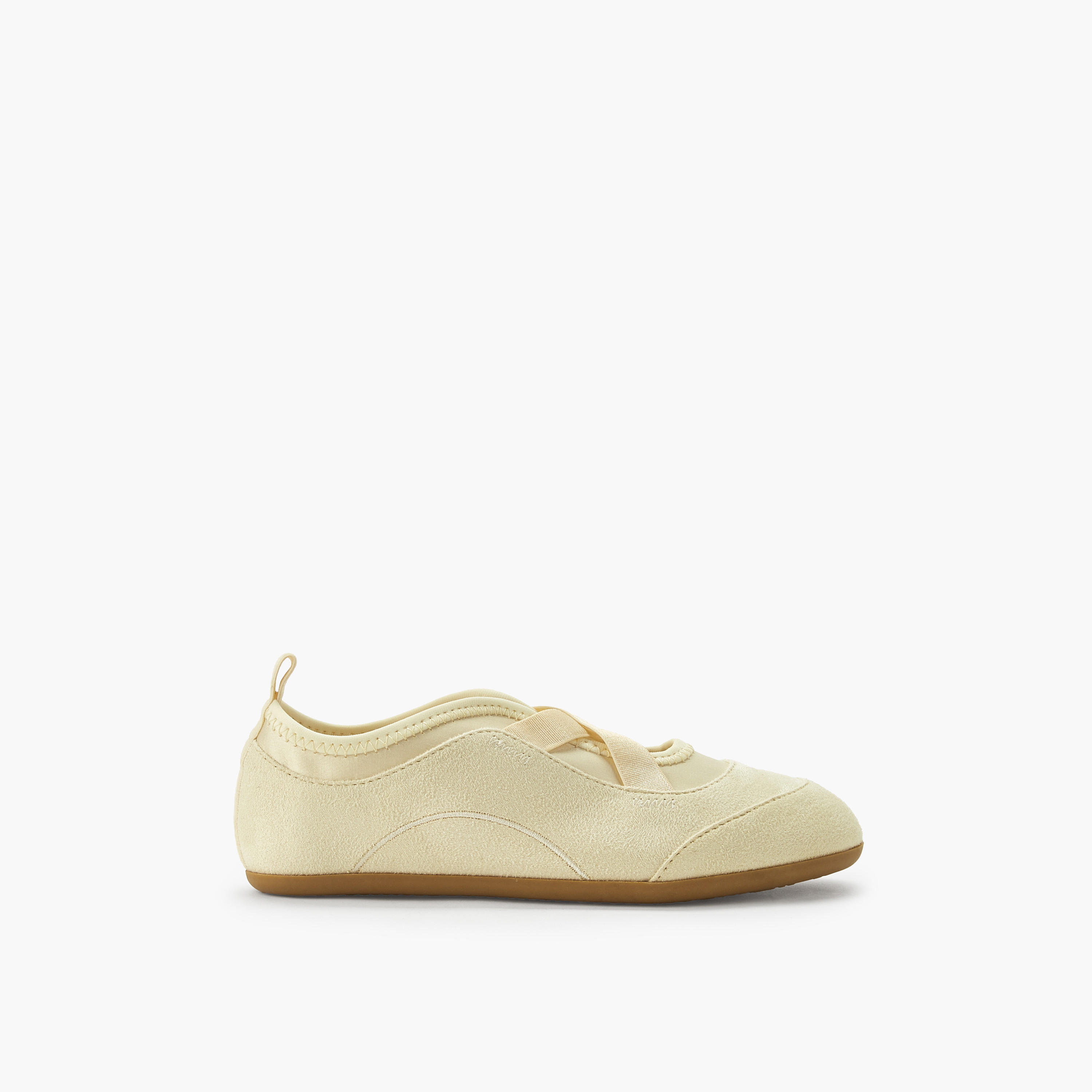 حذاء باليرينا بأحزمة متقاطعة للبنات من ليتل ميسي-girls-shoes-ballerinas-image-3