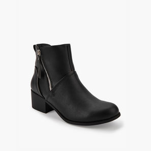 Flora Bella Women Block Heel Ankle Boots-women-image-1