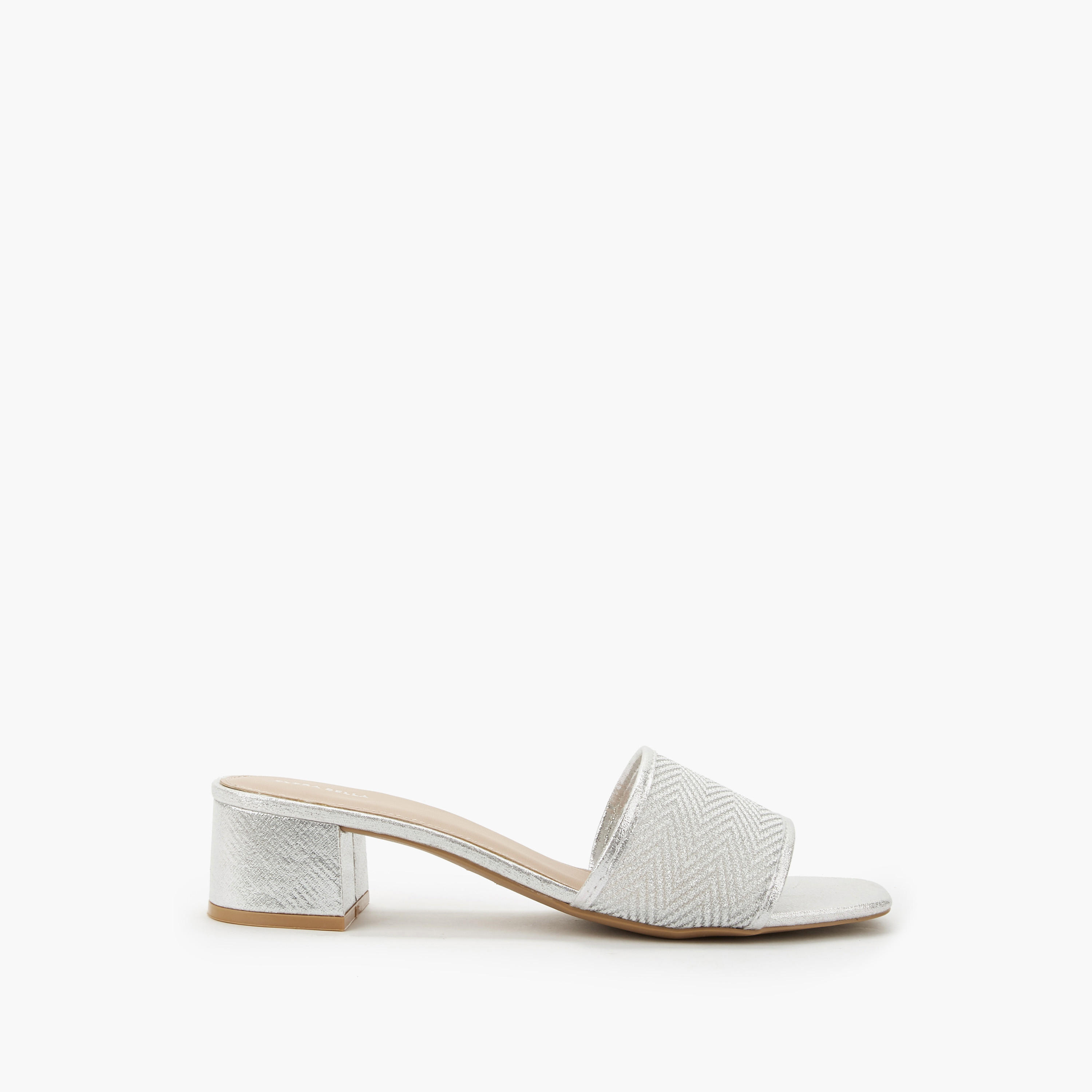 صندل ميتاليك بكعب عريض للنساء من فلورا بيلا-women-shoes-sandals-heeled-image-2