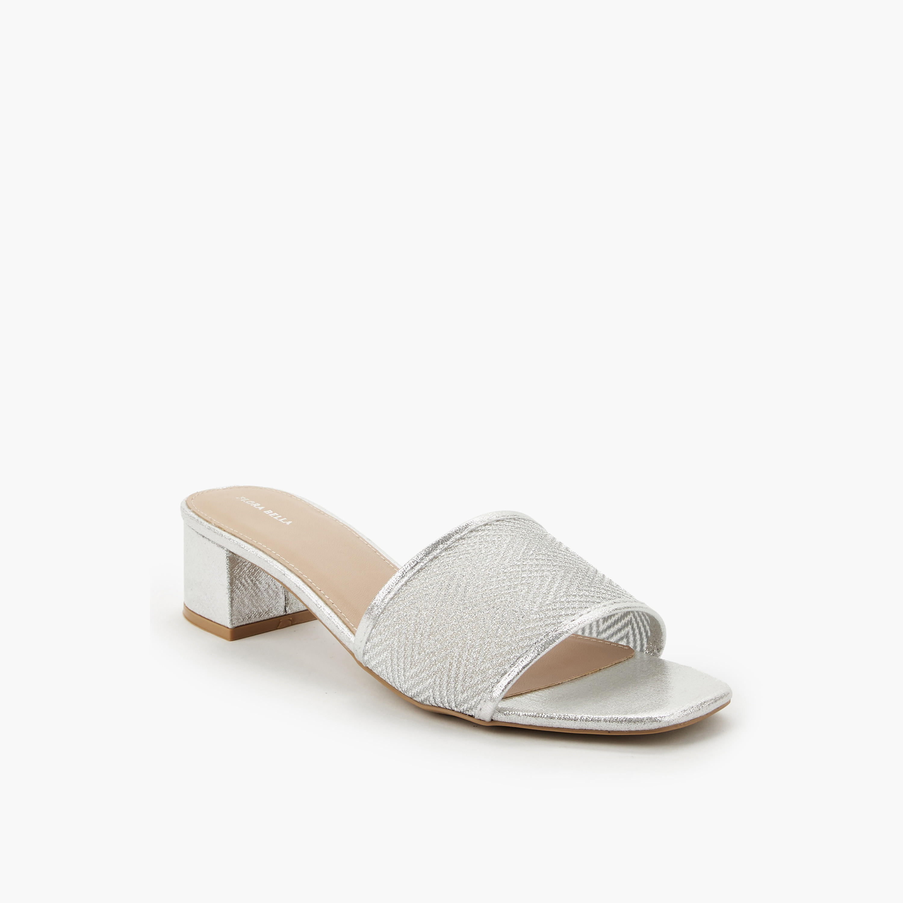 صندل ميتاليك بكعب عريض للنساء من فلورا بيلا-women-shoes-sandals-heeled-image-3
